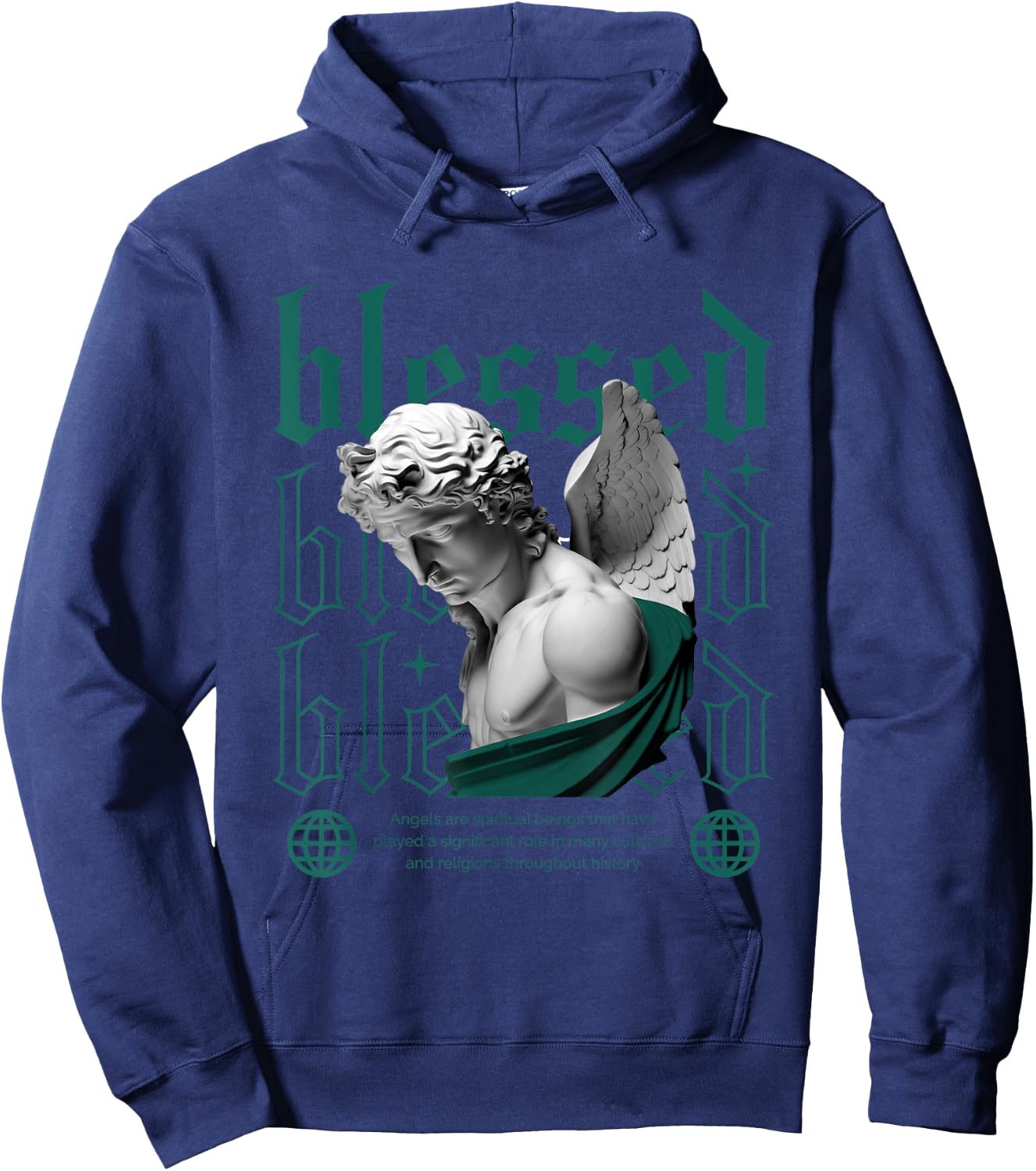 Blessed Oxidized Green 4s Matching Women Hoodie - Hoodie | Navy