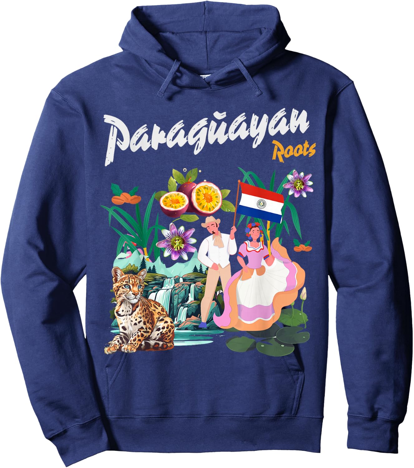 Paraguayan Flag Outfit Idea For Kids & Paraguayan Roots Hoodie - Hoodie | Navy