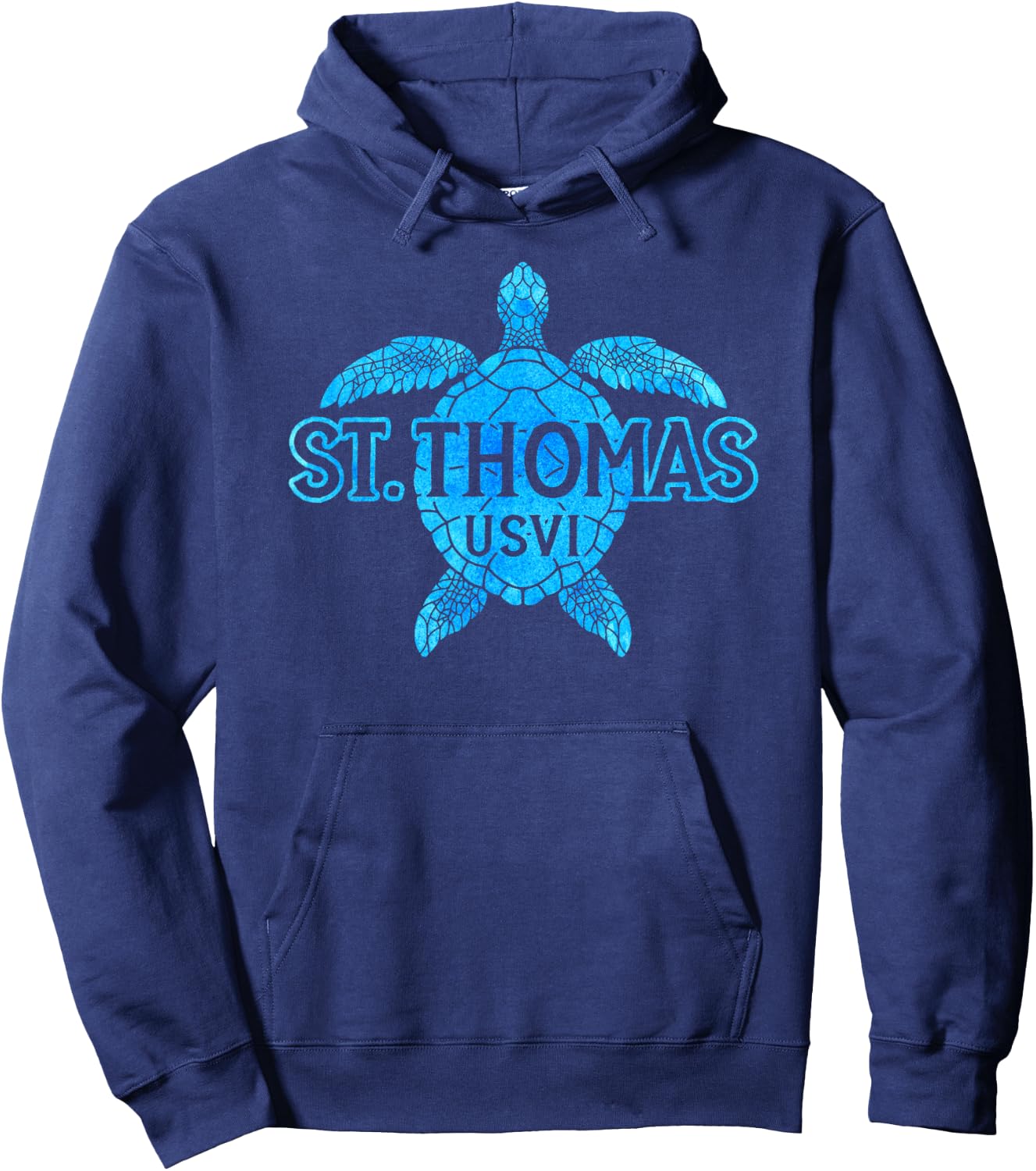St Thomas Sea Turtles Vacation Souvenir Boys Girls Hoodie - Hoodie | Navy