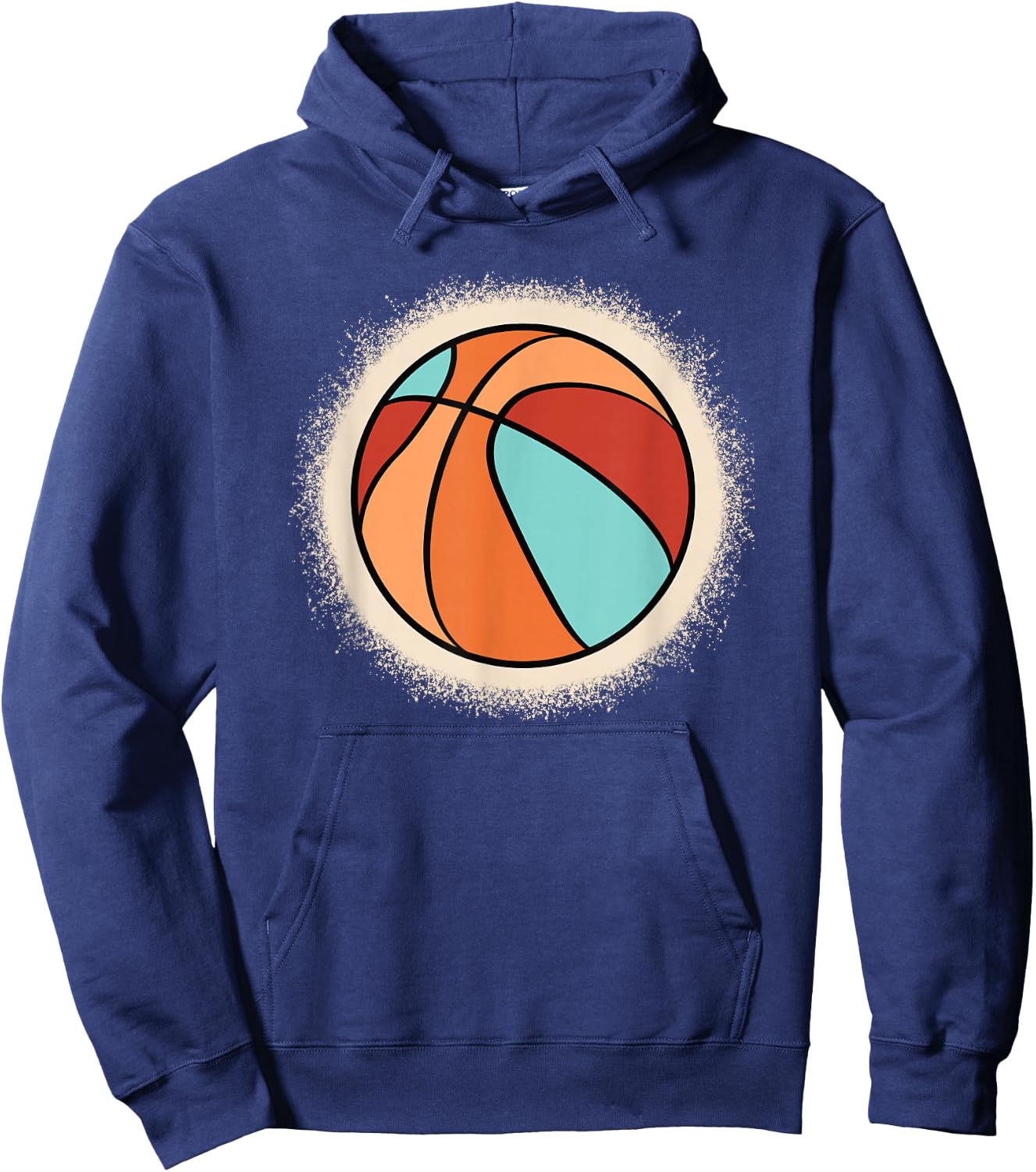 Retro Basketball Vintage Basketball Player Men Boys Hoodie - Hoodie | Navy