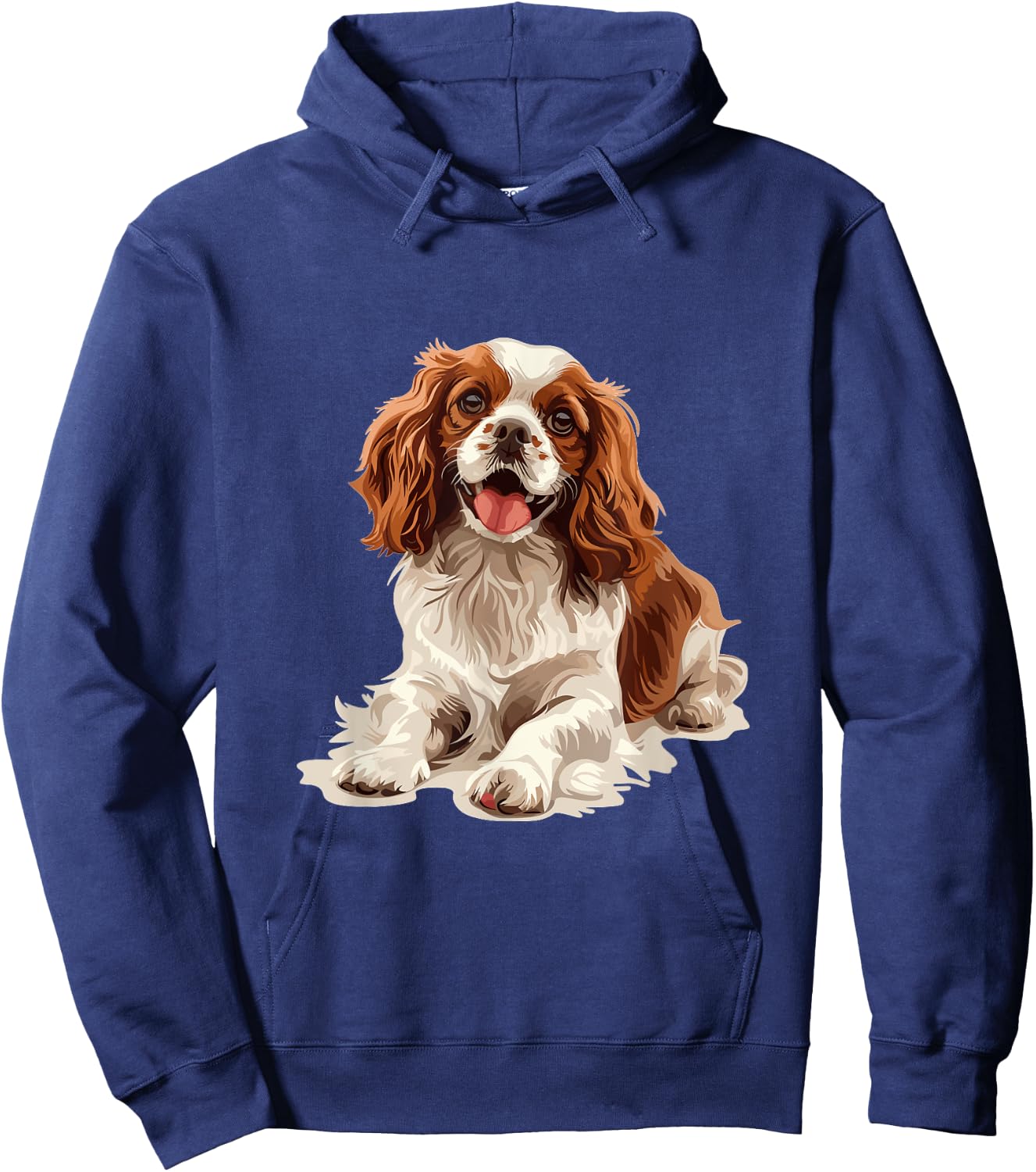 Cavalier King Charles Spaniel Dog Breed Graphic Men Women Girls Kids Hoodie - Hoodie | Navy