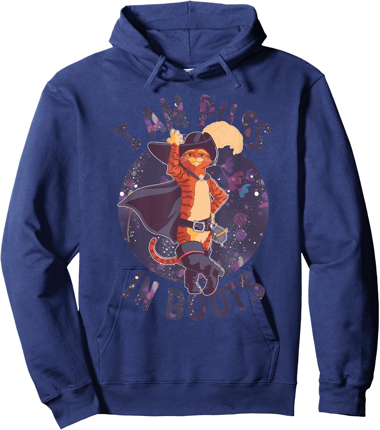 DreamWorks Puss in Boots: The Last Wish Celestial Puss Logo Small Hoodie - Hoodie | Navy