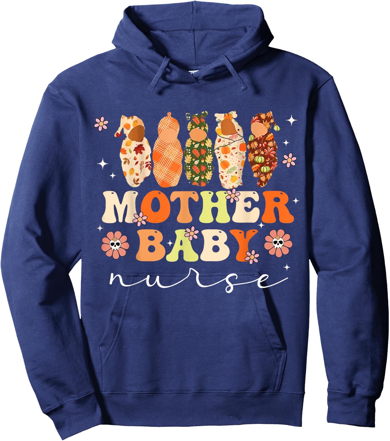 Mother Baby Nurse Postpartum Nursing Halloween L&D Costume Hoodie - Hoodie | Navy