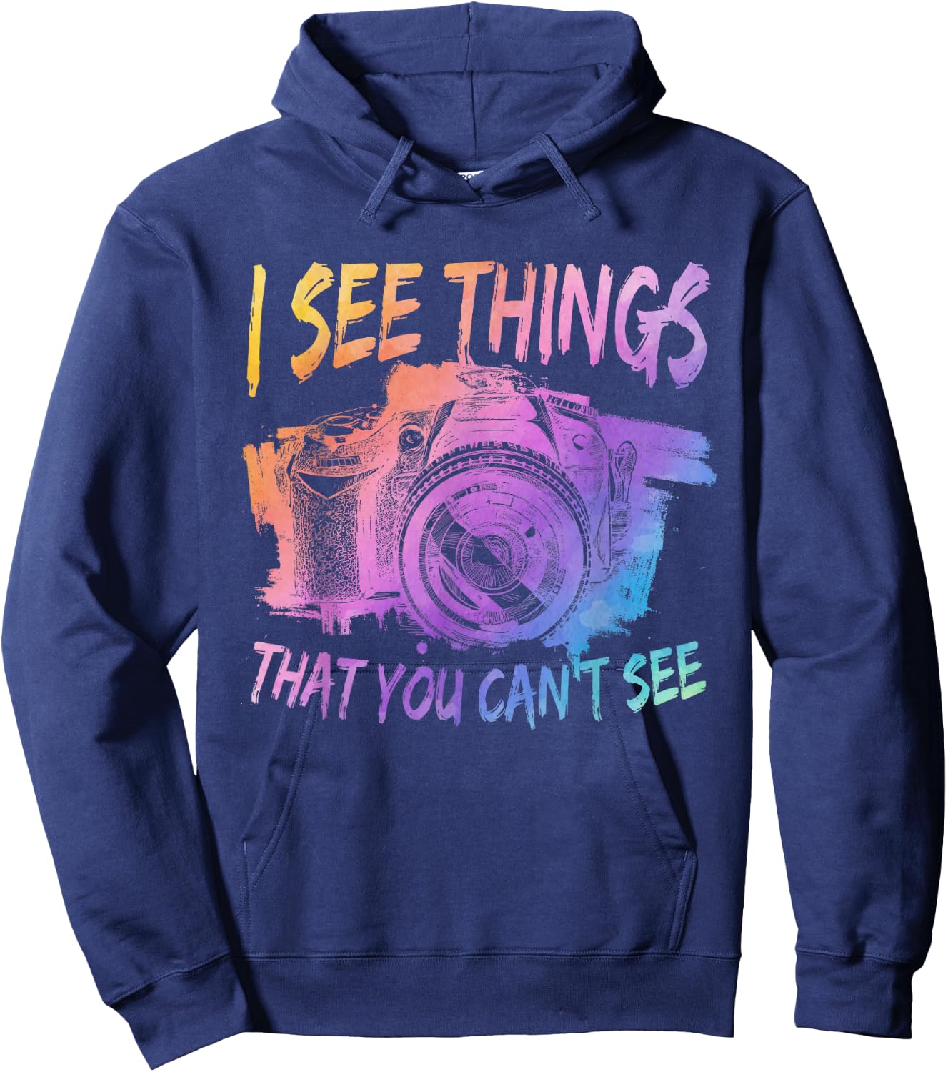Funny Photography Photographer Camera Focus Hoodie - Hoodie | Navy