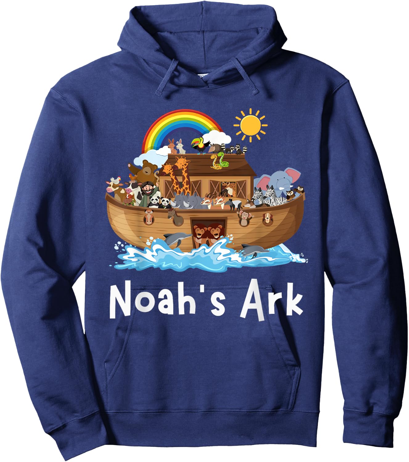 Girls Christian Faith Noah's Ark Sunday School Boy Student Hoodie - Hoodie | Navy