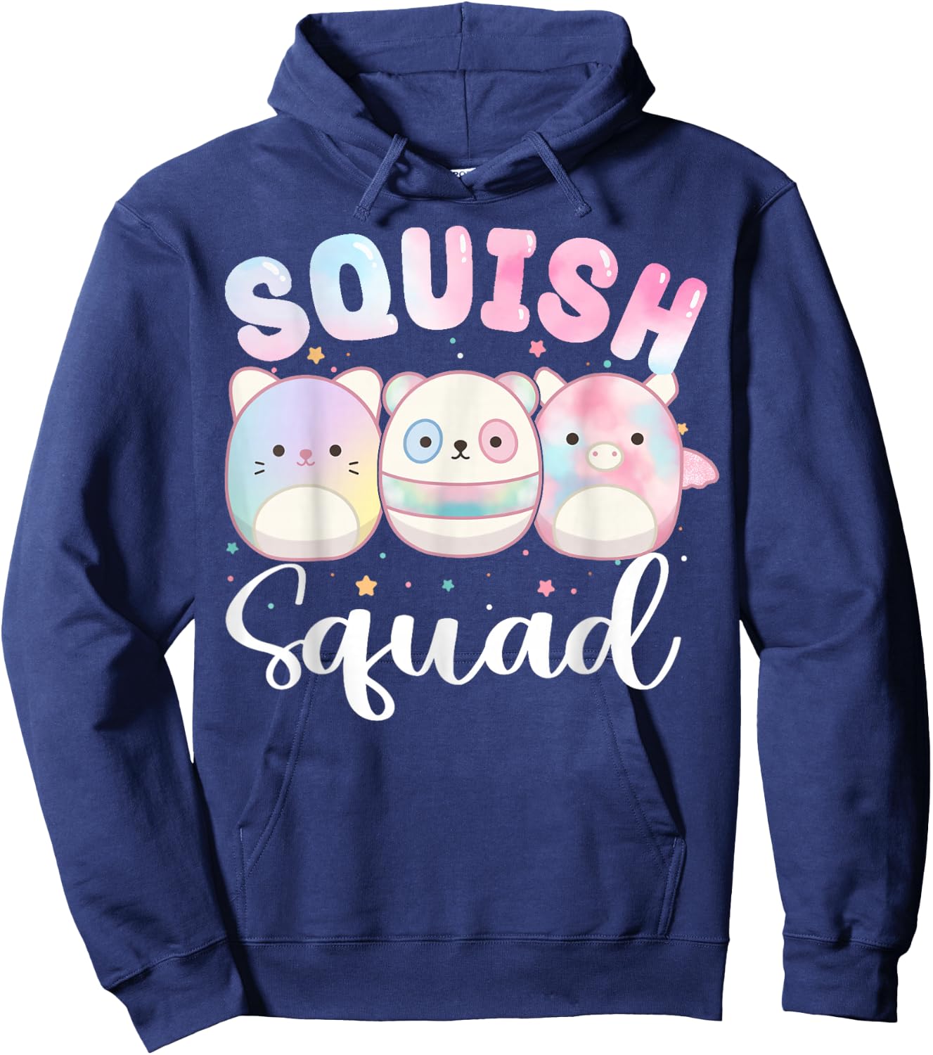 Squish Squad Birthday Shirt For Girls Kids Toddlers Hoodie - Hoodie | Navy
