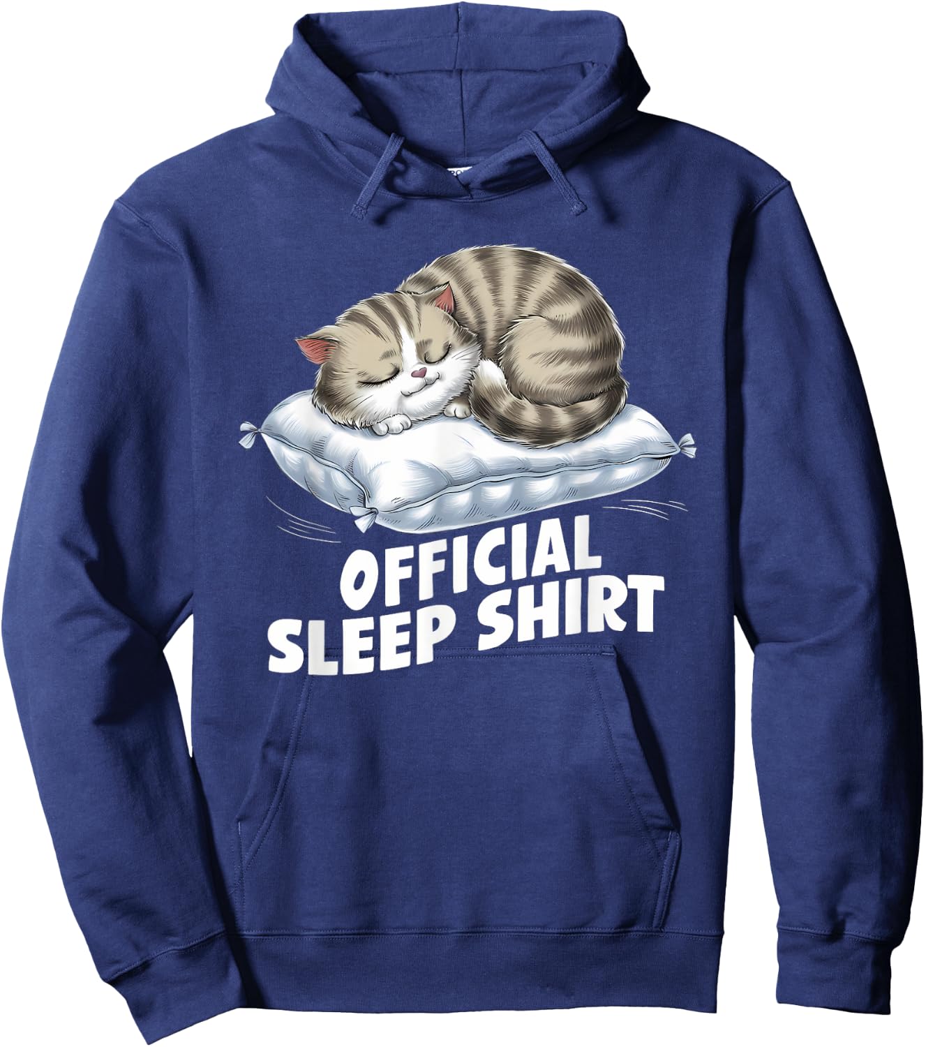 Official Sleep Shirt Cat Pajamas Nightgown Hoodie - Hoodie | Navy