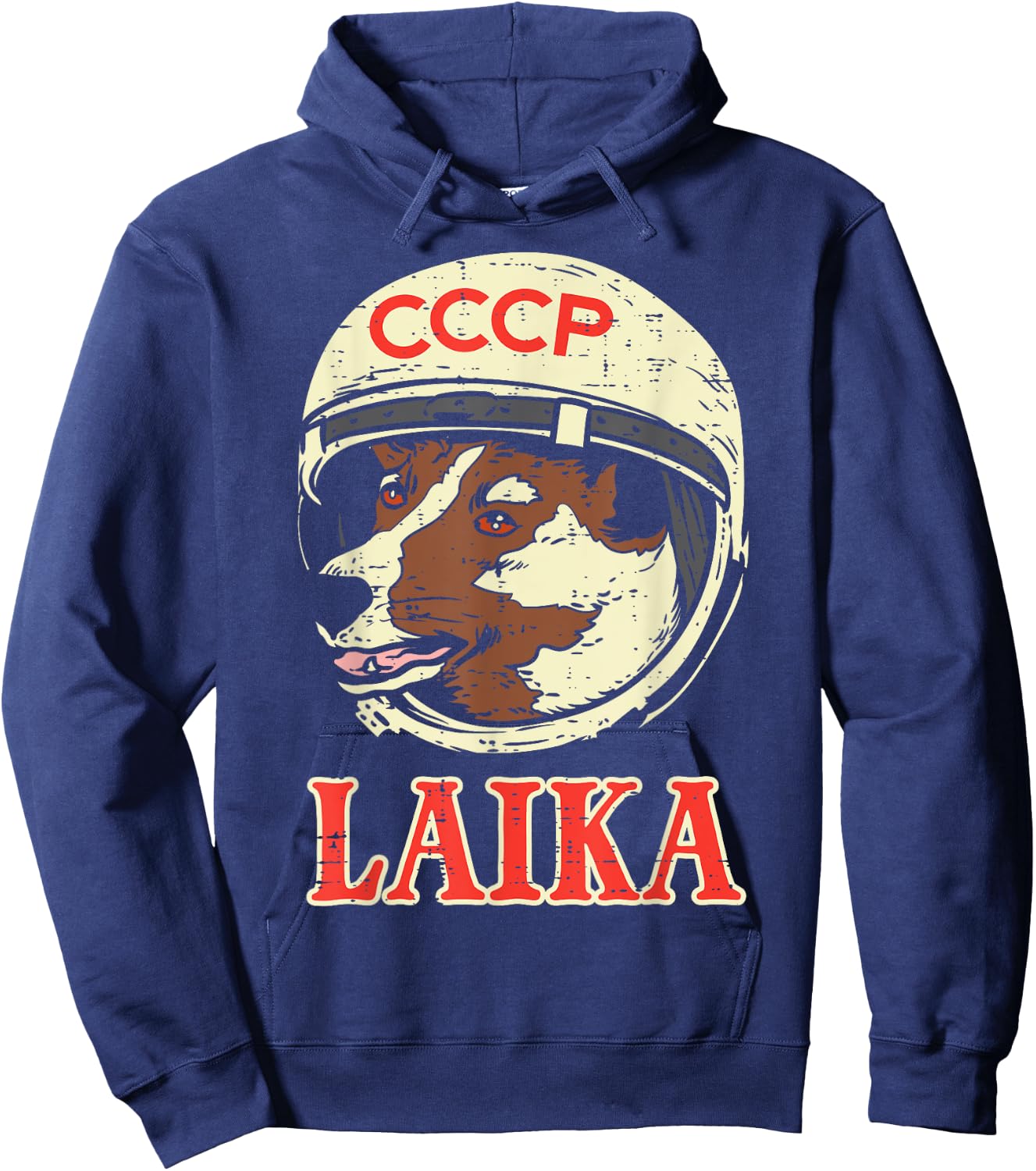 Astronaut Dog Cccp Laika Space Soviet Galaxy Men Women Kids Hoodie - Hoodie | Navy