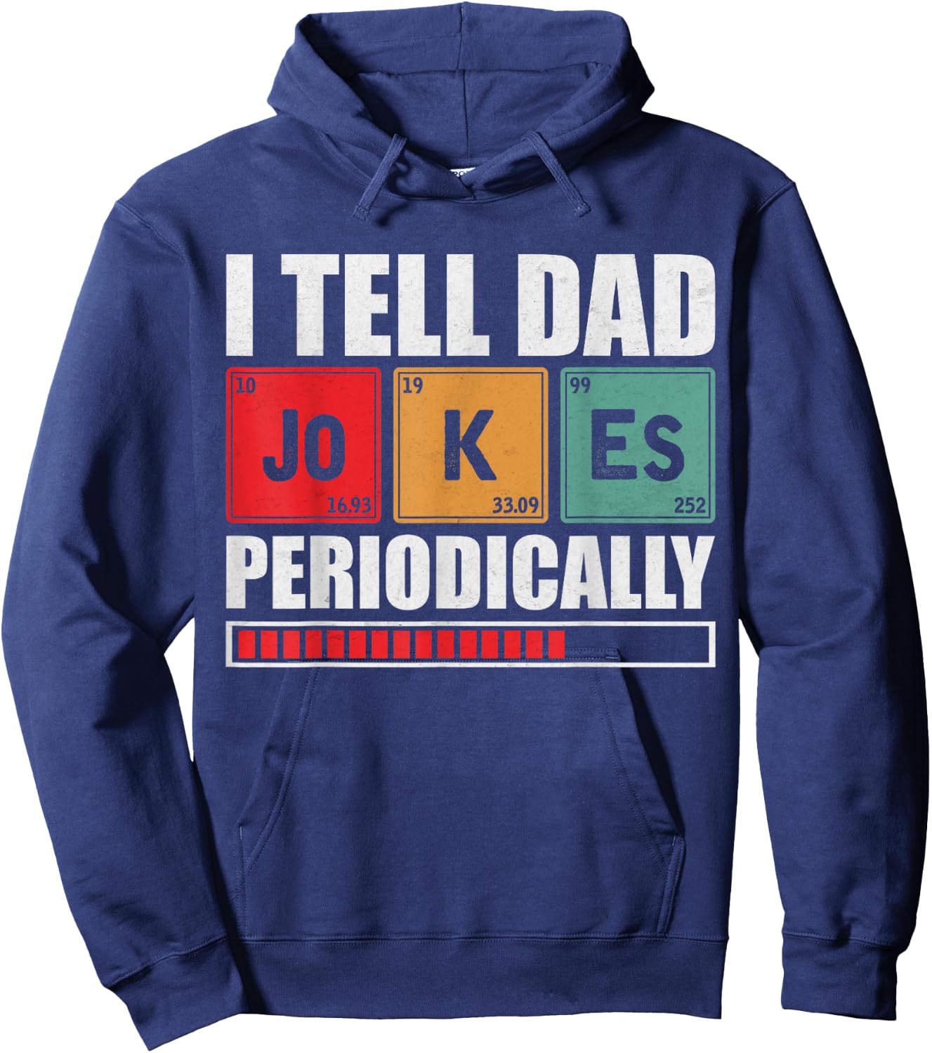 I Tell Dad Jokes Periodically Dad Joke Father's Day Hoodie - Hoodie | Navy