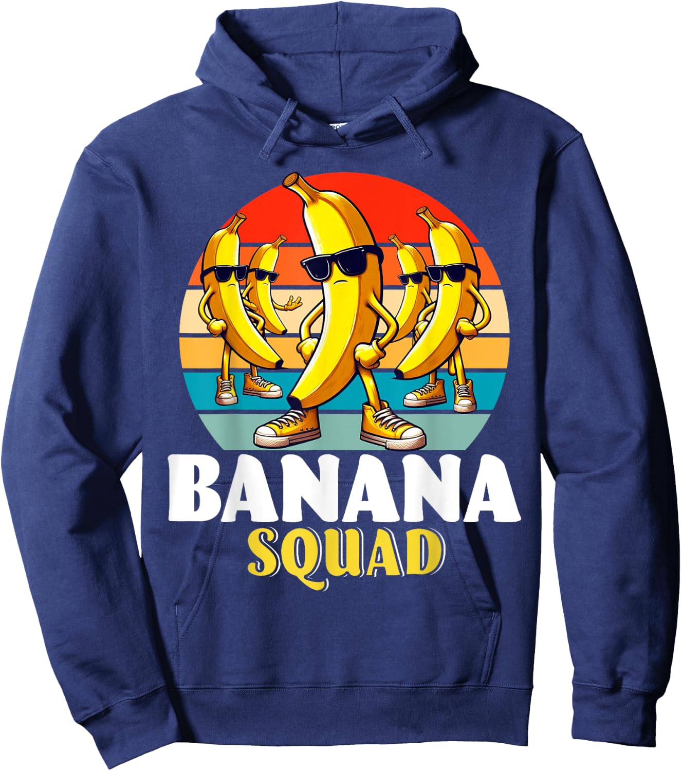Bananas Shirt Men Women Cute Banana Gifts Funny Banana Squad Hoodie - Hoodie | Navy