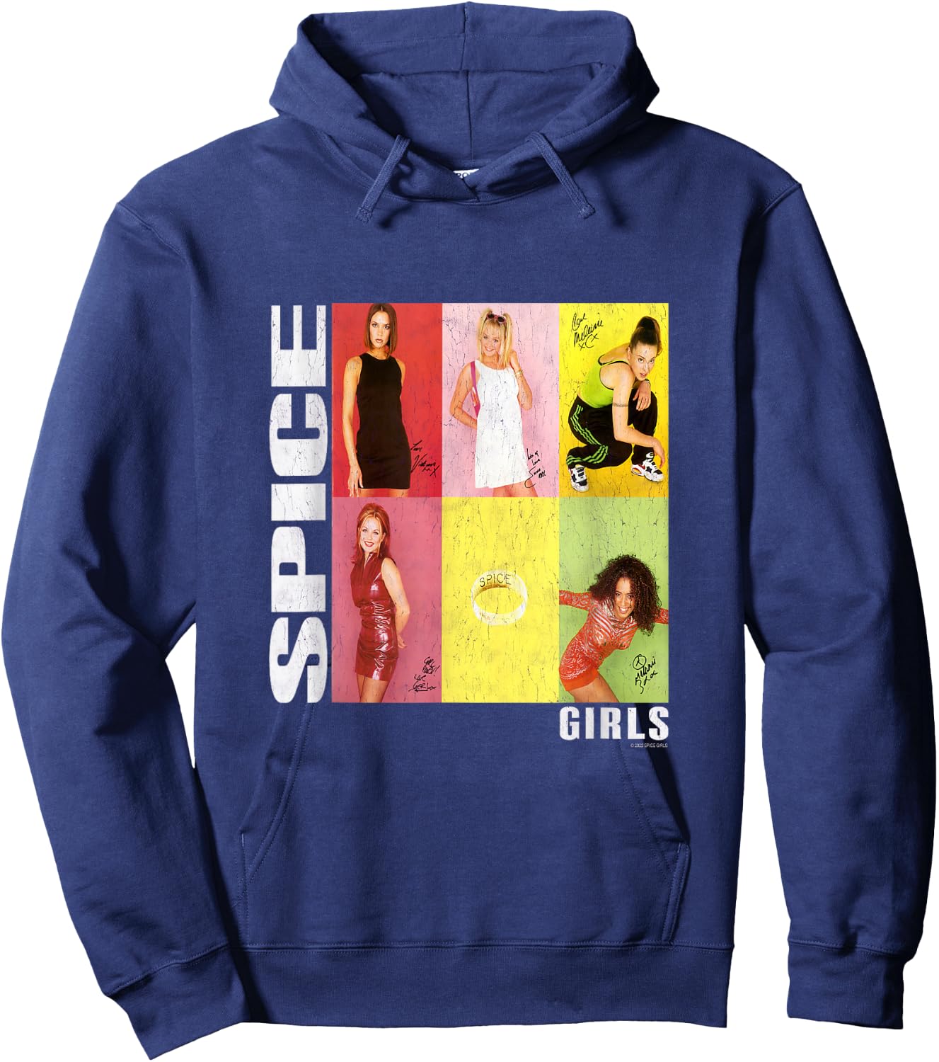 Official Spice Girls Photo Signatures Hoodie - Hoodie | Navy