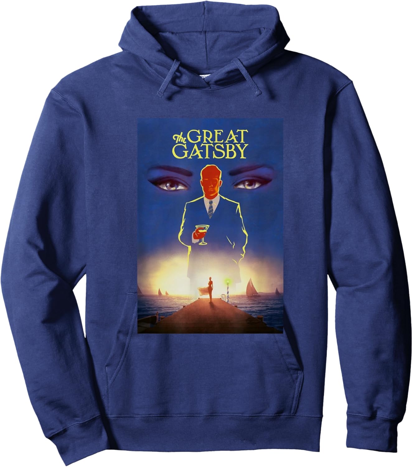 The Great Gatsby: Gatsby Cover Design Hoodie - Hoodie | Navy