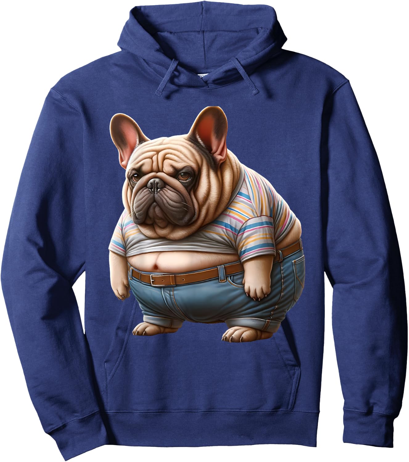 Hilarious Chunky French Bulldog for Fat Dog Lovers Hoodie - Hoodie | Navy