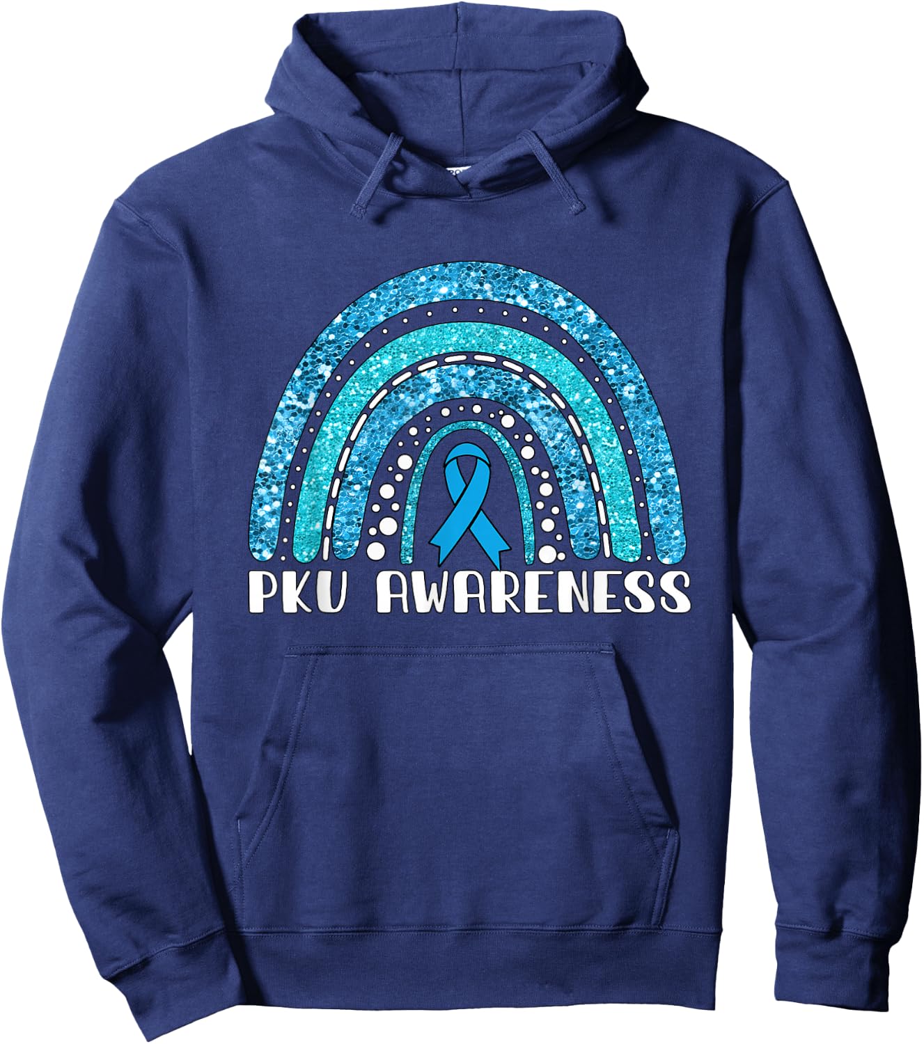 Rainbow Warrior PKU Awareness Hoodie - Hoodie | Navy