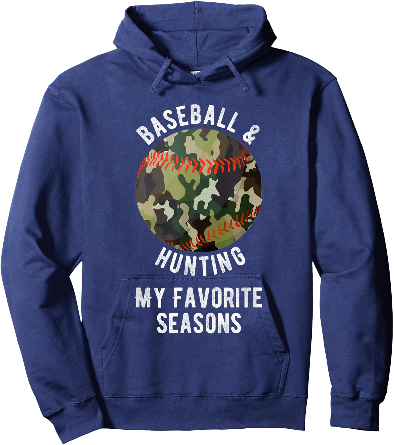 Favourite Seasons of Baseball Hunting - Funny Hunting Gift Hoodie - Hoodie | Navy