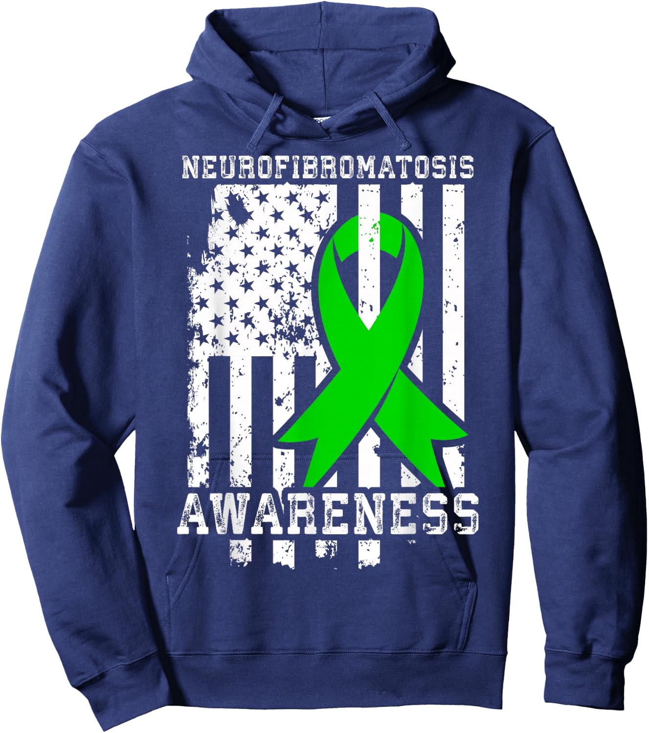 NF1 Awareness Neurofibromatosis T Shirt Hoodie - Hoodie | Navy