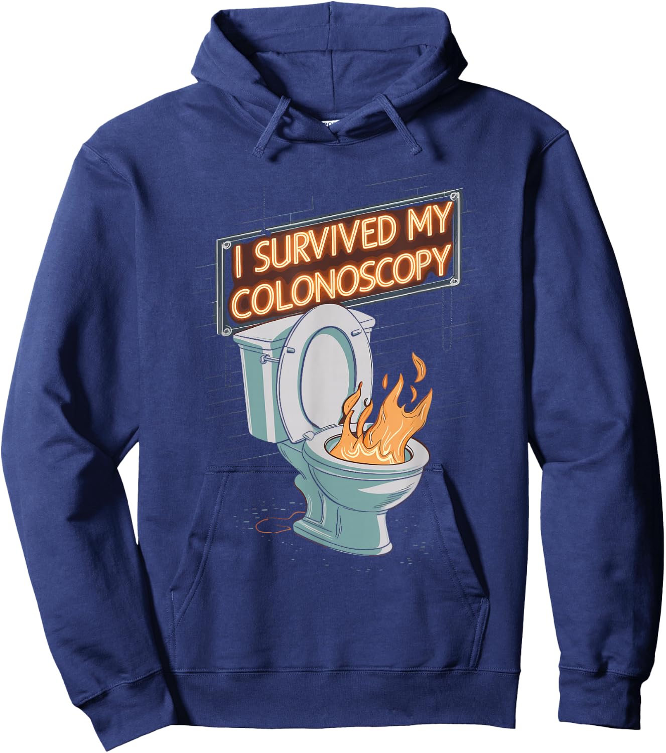 I Survived My Colonoscopy Gastroenterology Hoodie - Hoodie | Navy