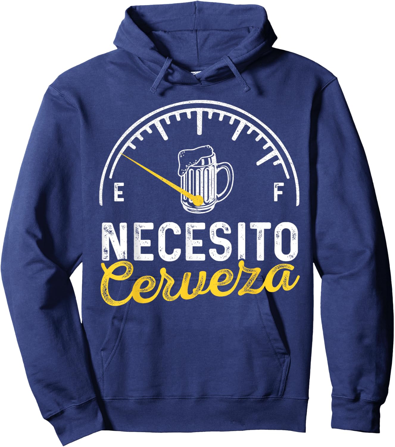 Necesito Cerveza Funny Sayings Mexican I Need Beer Party Hoodie - Hoodie | Navy