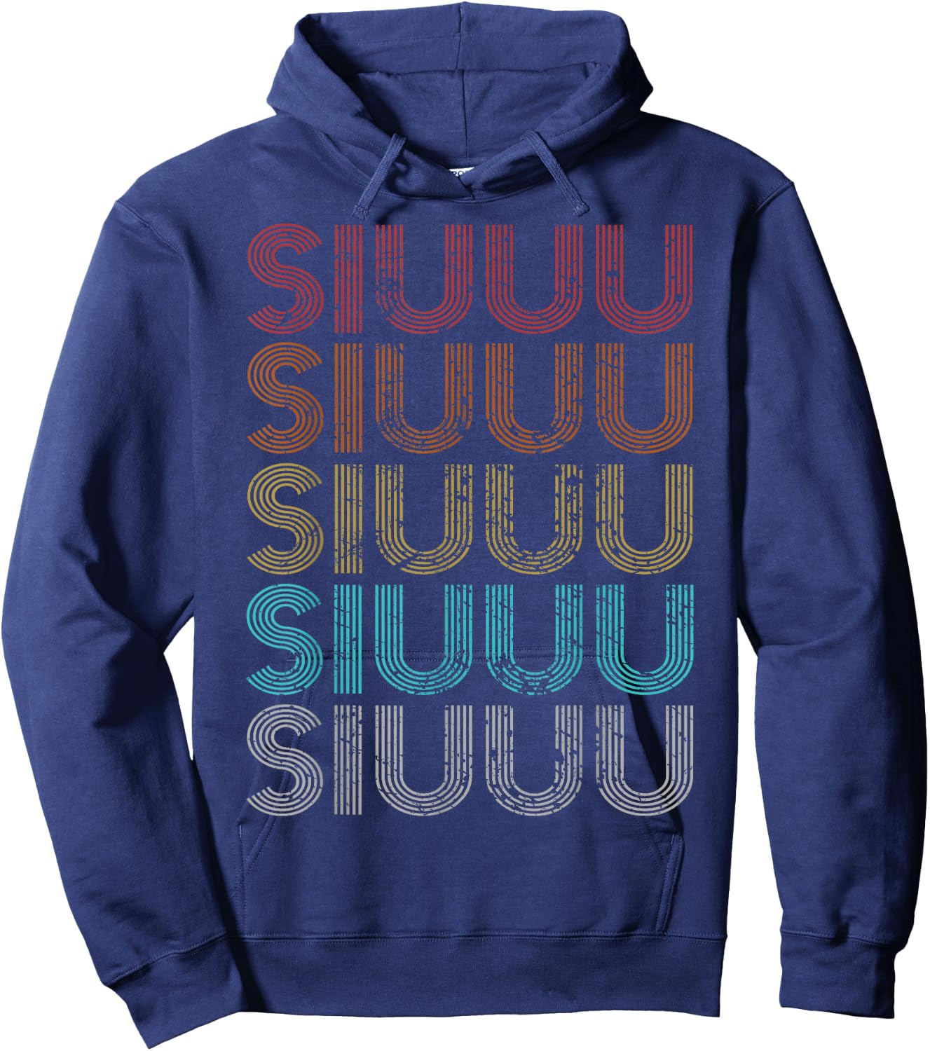 Retro Vintage Siuuu Hoodie - Hoodie | Navy