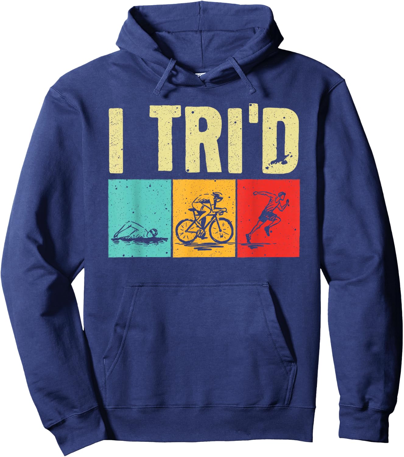 Funny Triathlon Women Cyclist Swimmer Triathletes Hoodie - Hoodie | Navy