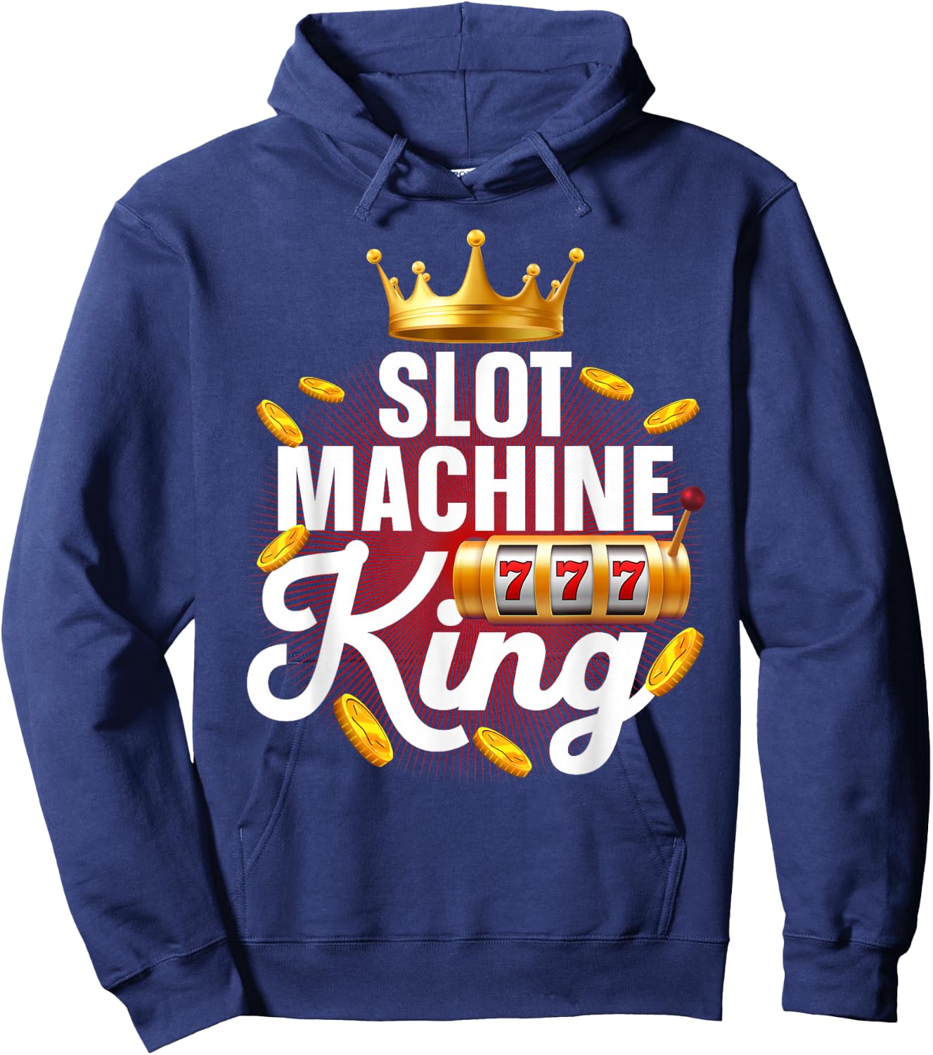 Best Slot Machine King Art Boys Casino Slot Machine Hoodie - Hoodie | Navy