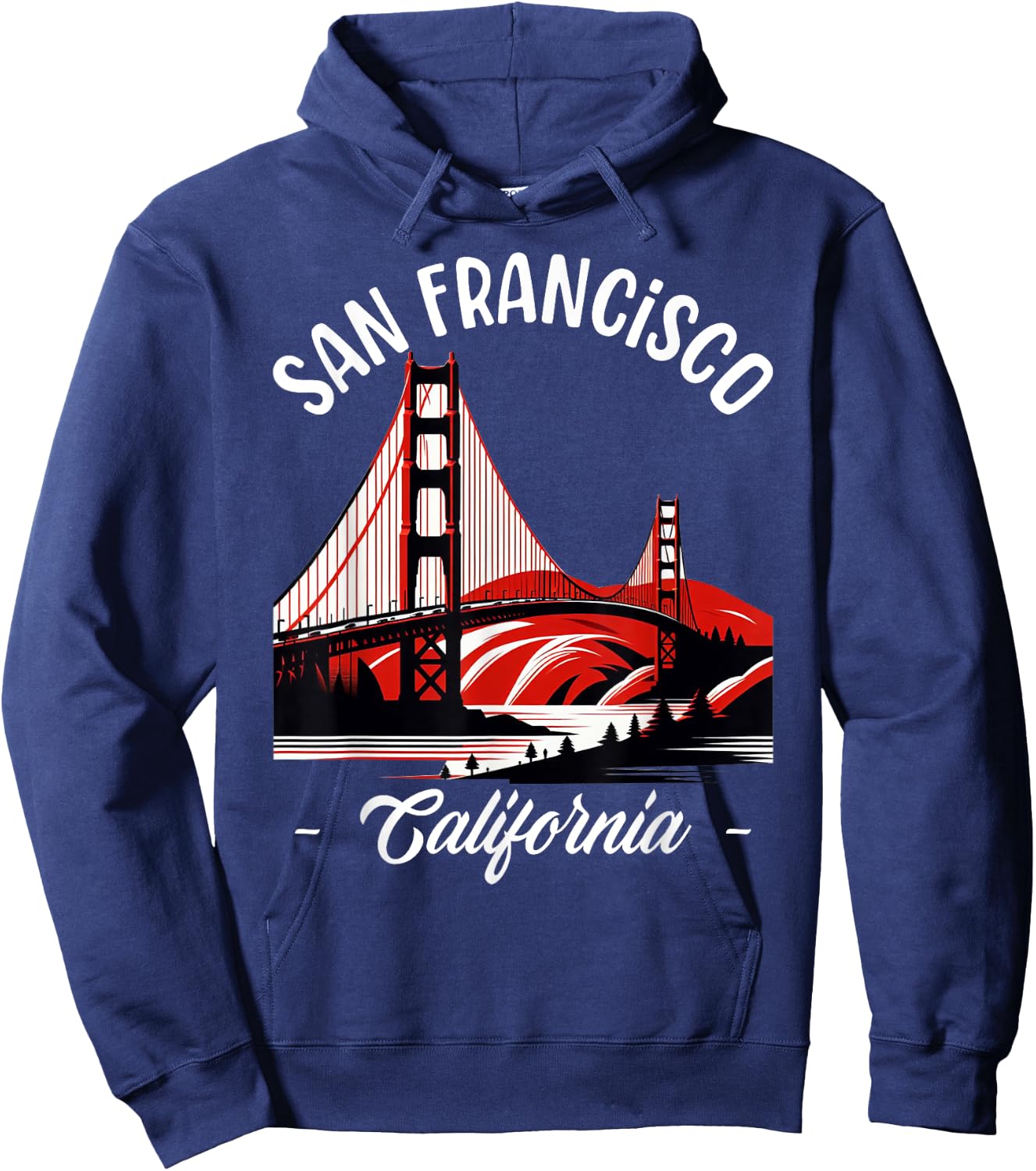 Golden Gate Bridge San Francisco California USA Golden Gate Hoodie - Hoodie | Navy