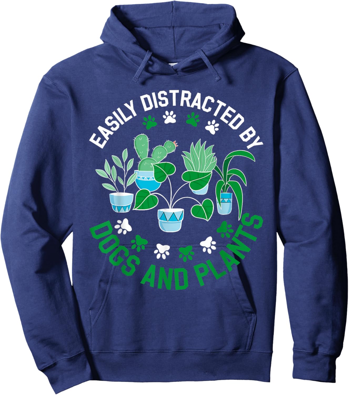 Plants and Dogs Shirt Dogs Plant Hoodie - Hoodie | Navy