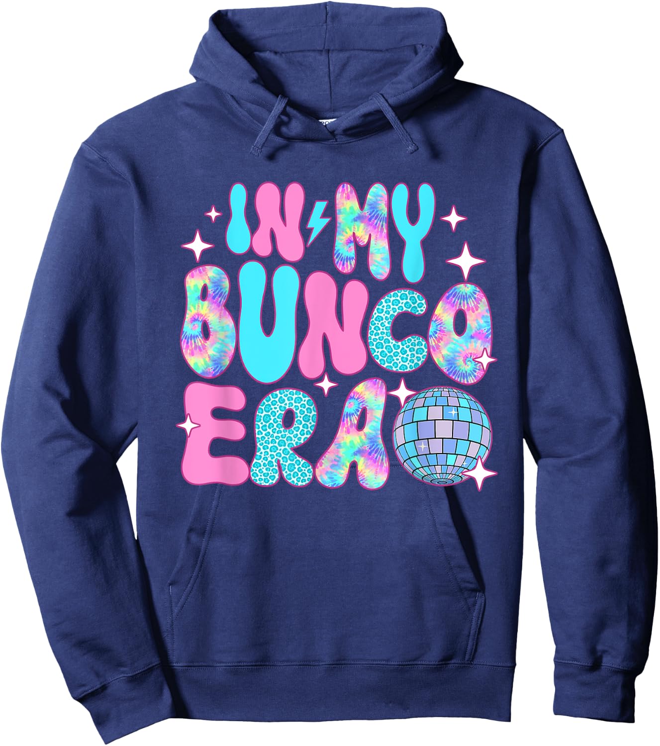 Disco In My Bunco Era Hoodie - Hoodie | Navy