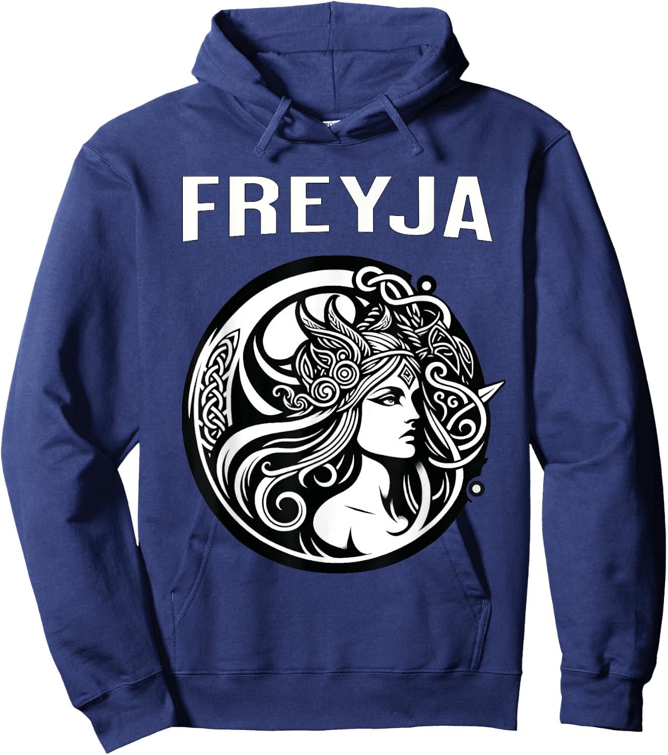 Freyja Viking Goddess Hoodie - Hoodie | Navy
