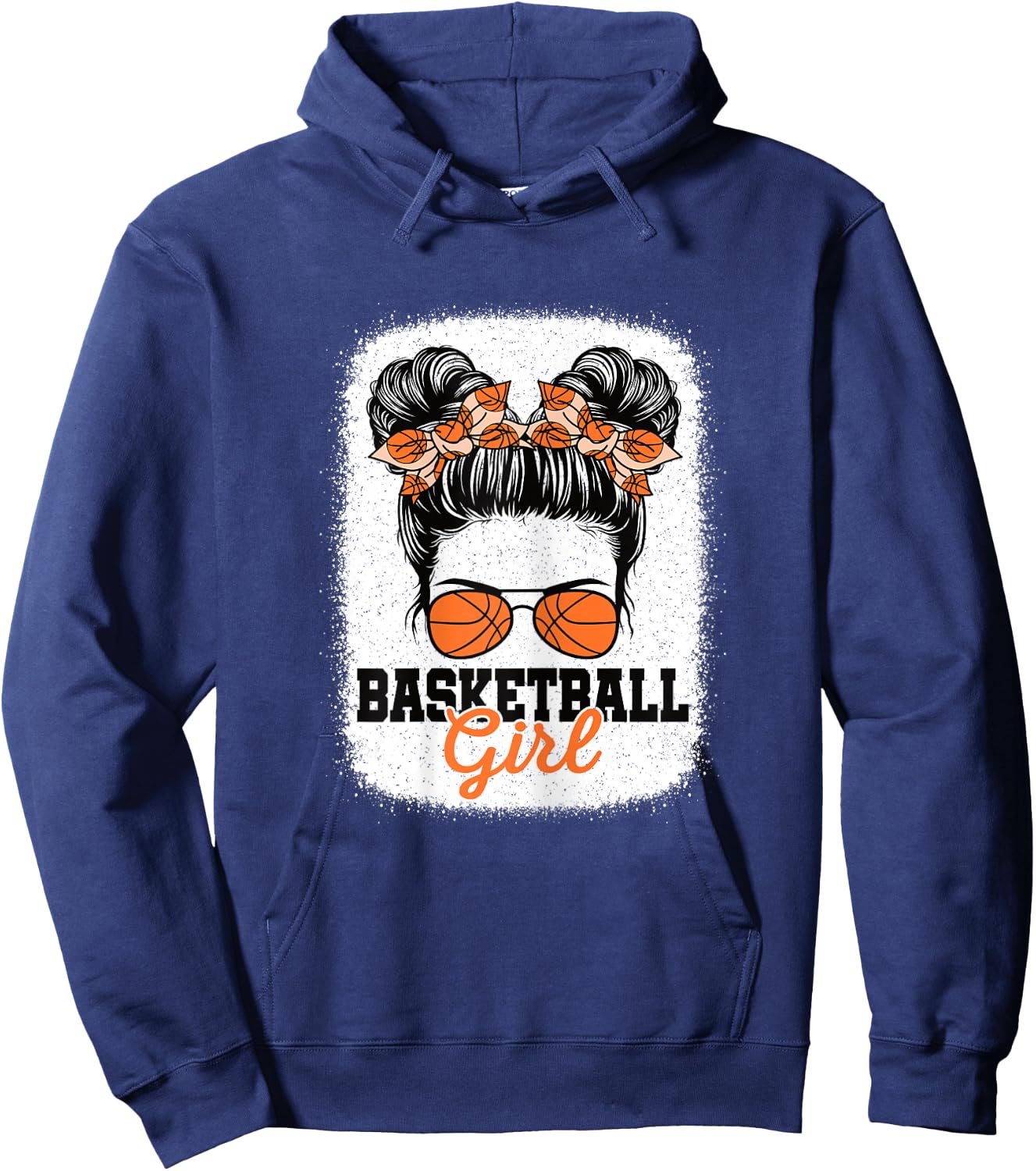 Basketball Girl Cute Basketball Player Women Girls Hoodie - Hoodie | Navy