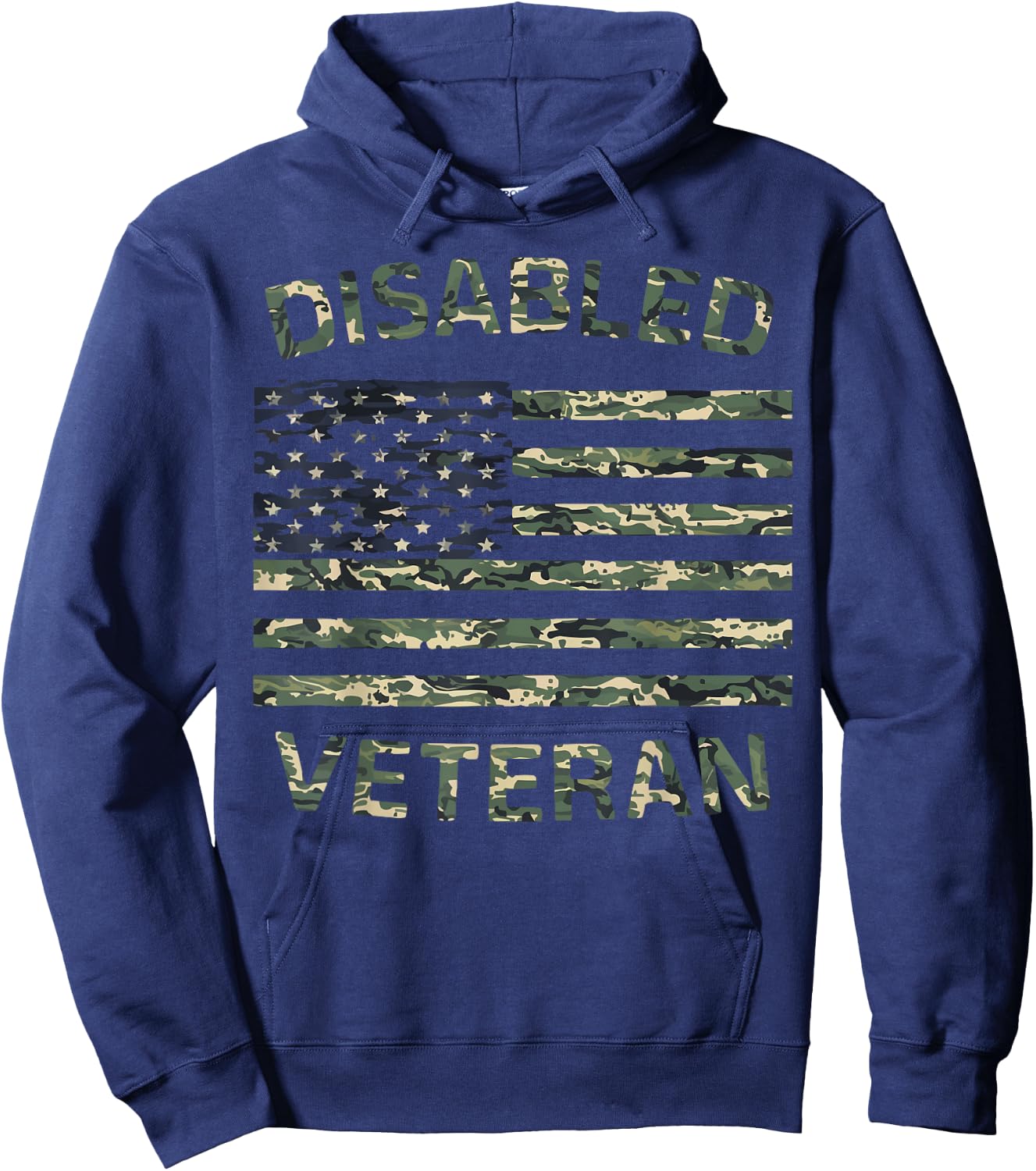 Disabled Veteran Handicap Military Soldier Veterans Day Hoodie - Hoodie | Navy
