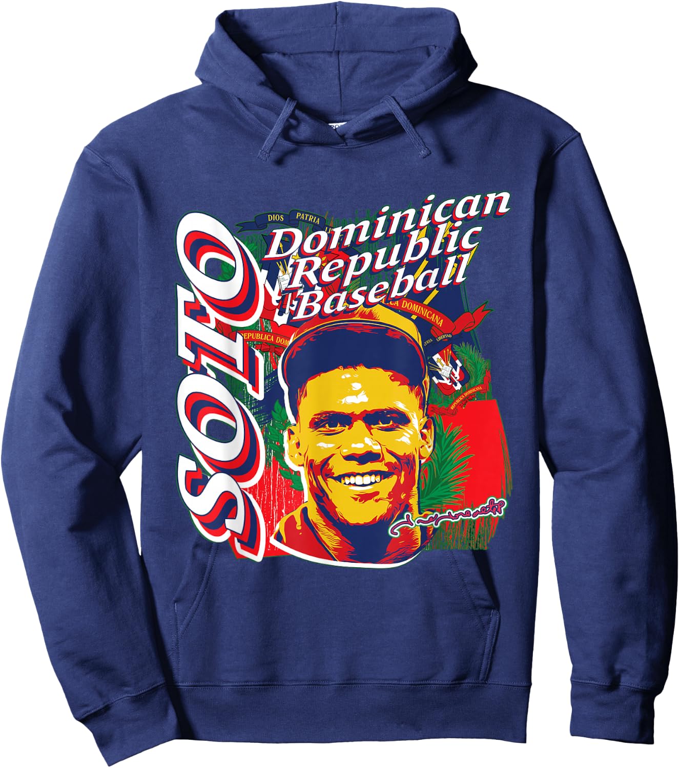 Juan Soto International Baseball Dominican Republic MLBPA Hoodie - Hoodie | Navy