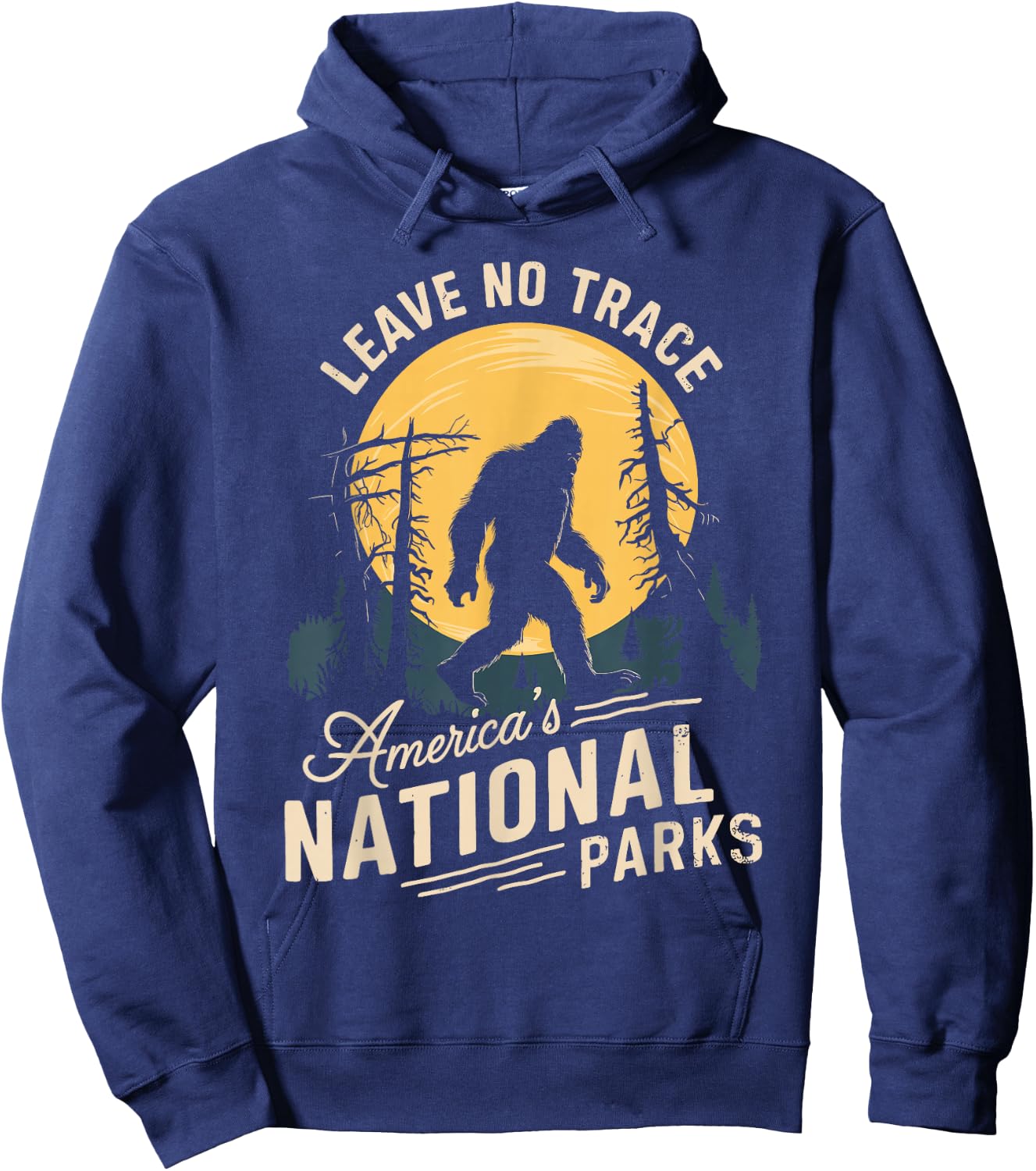 Leave No Trace Bigfoot National Parks Adventure Hoodie - Hoodie | Navy