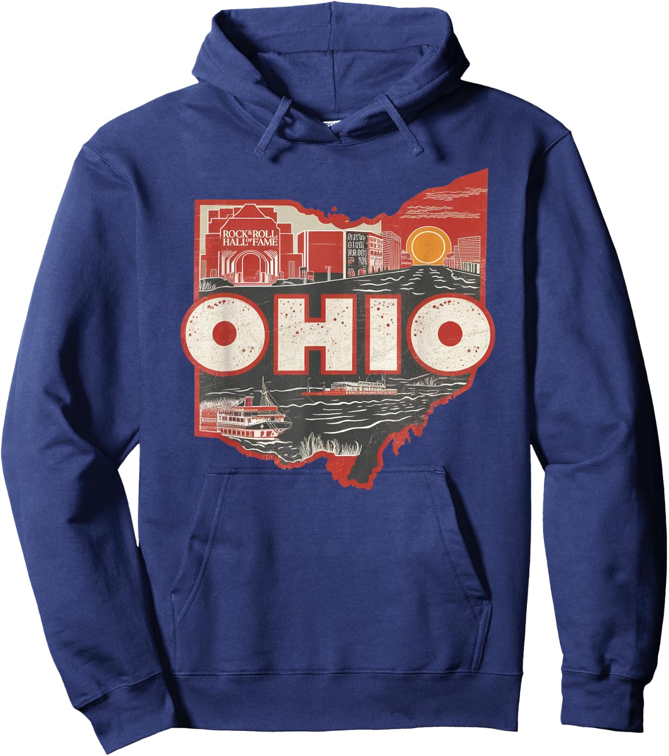 Ohio State of Ohio Retro Ohio Hoodie - Hoodie | Navy