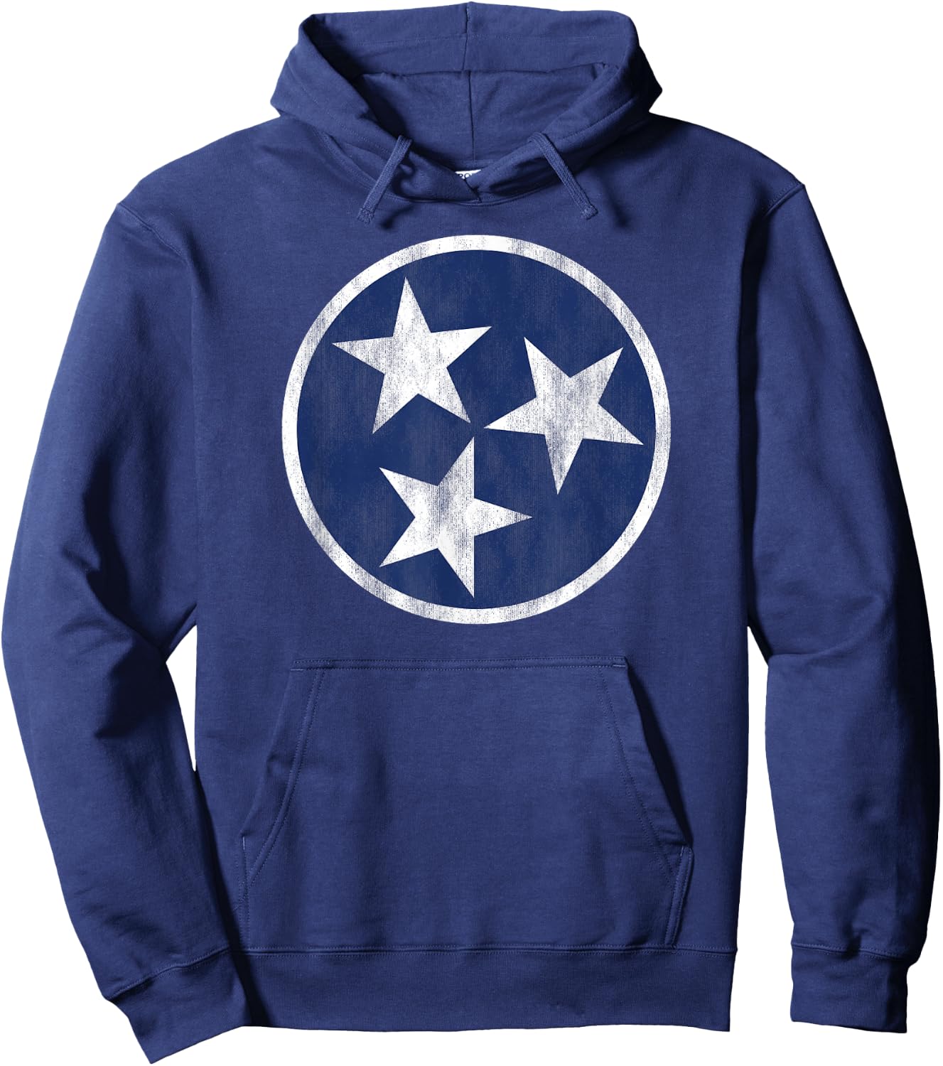 Retro Tennessee Flag Star Logo Volunteer State Nashville TN Hoodie - Hoodie | Navy