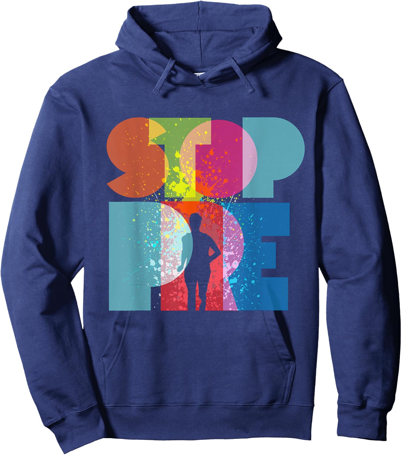 Stop Pre T Shirt Runners Track Running Enthusiasts Hoodie - Hoodie | Navy