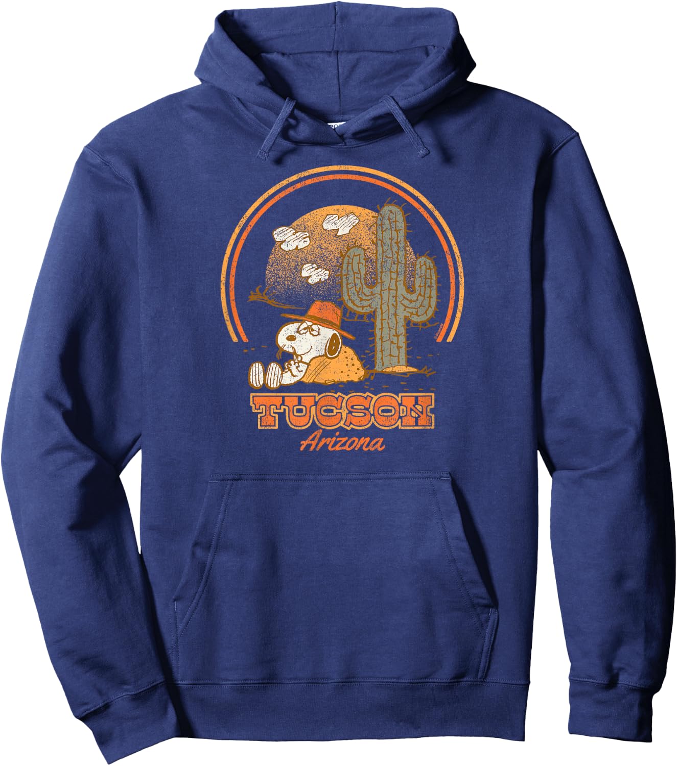 Peanuts - Spike Tucson Arizona Relaxing in Desert Hoodie - Hoodie | Navy