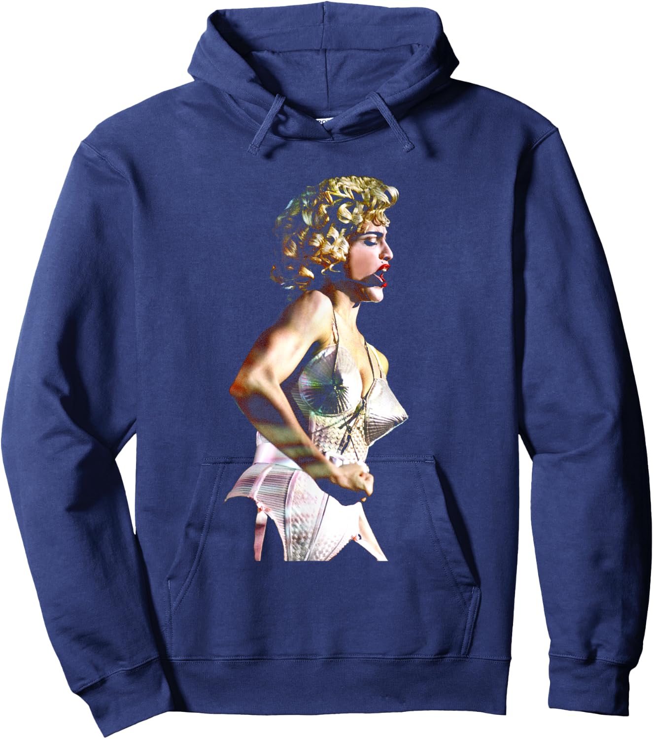 Madonna Corset Live Blonde Ambition By Stephen Wright Hoodie - Hoodie | Navy