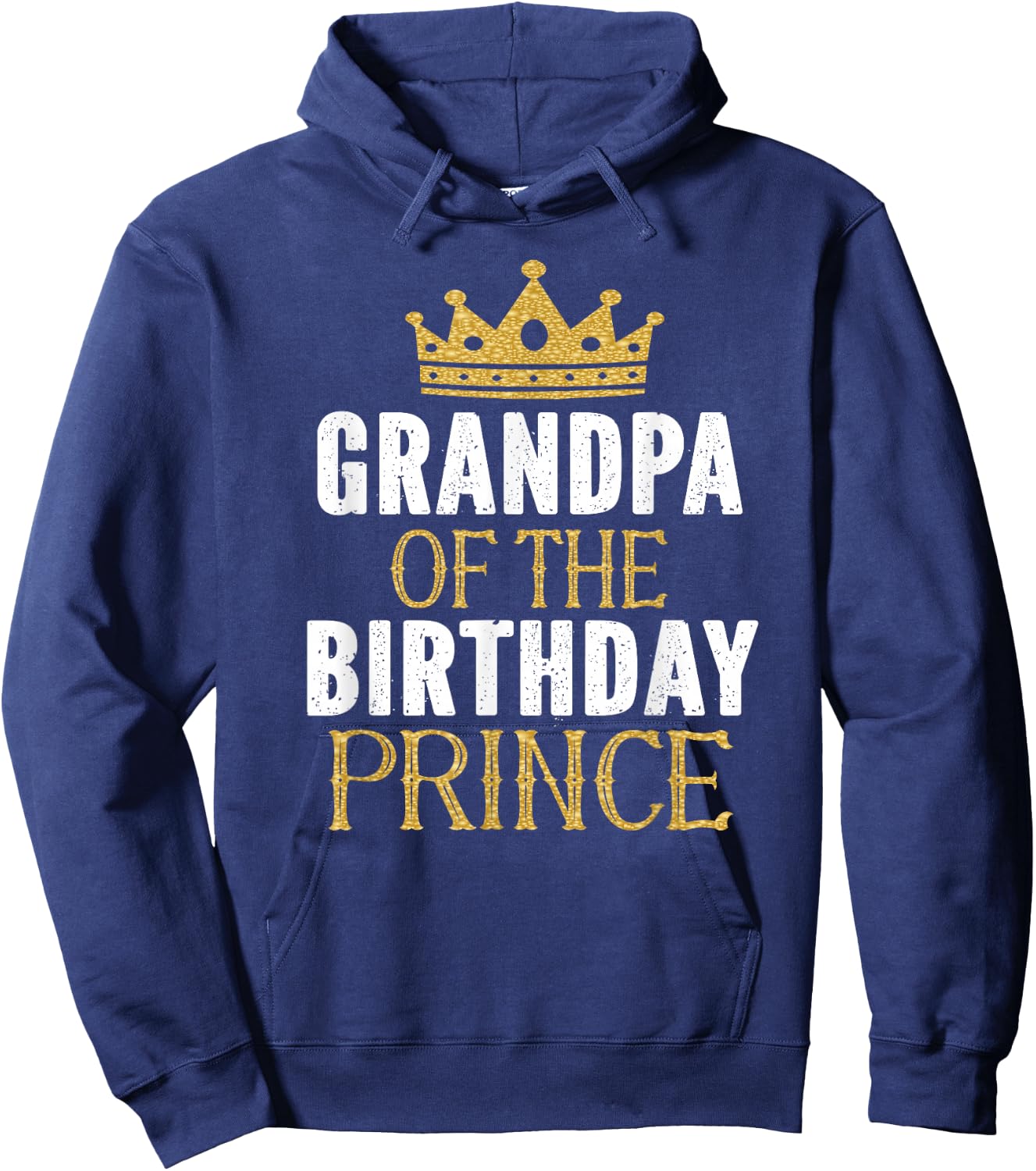 Grandpa Of The Birthday Prince Boys Bday Party Gift Hoodie - Hoodie | Navy