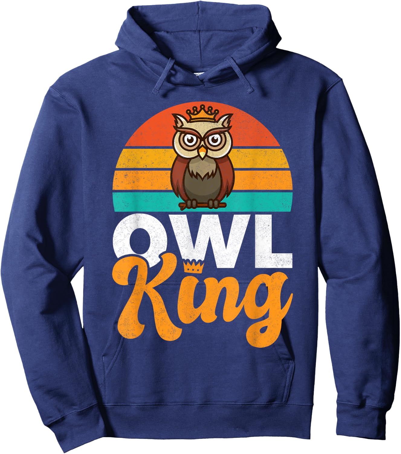 Owl King Owl Hoodie - Hoodie | Navy