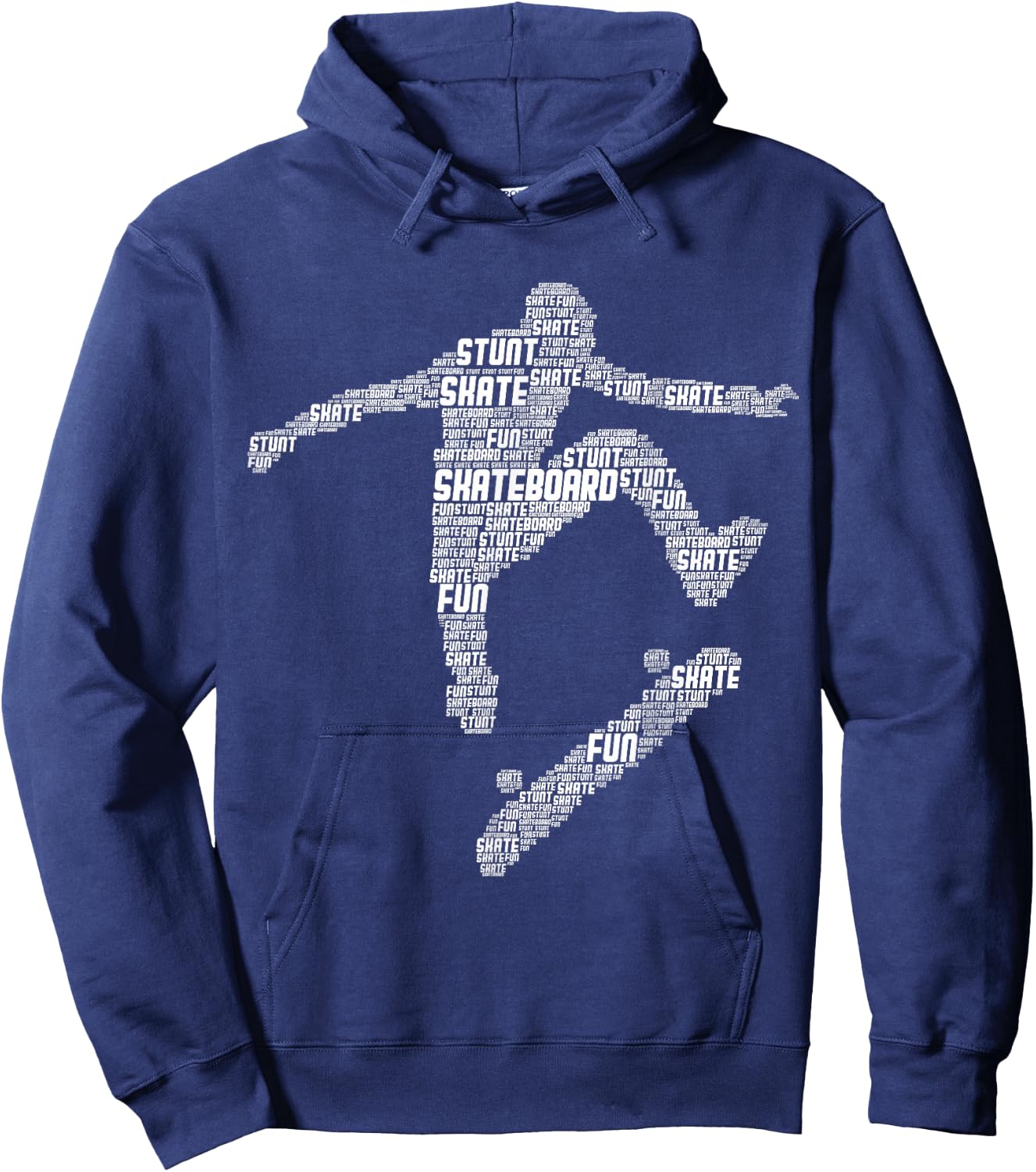 Skateboard Stunt Retro Skater Boys Children Men Hoodie - Hoodie | Navy