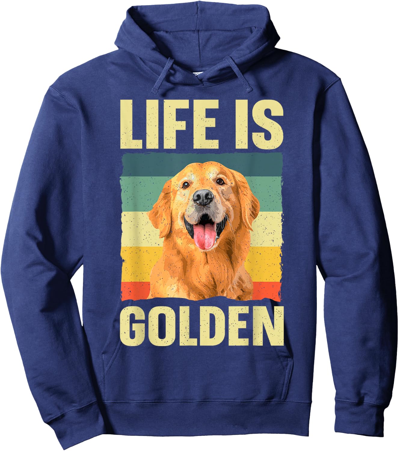 Golden Retriever Design Women Golden Retriever Lover Hoodie - Hoodie | Navy