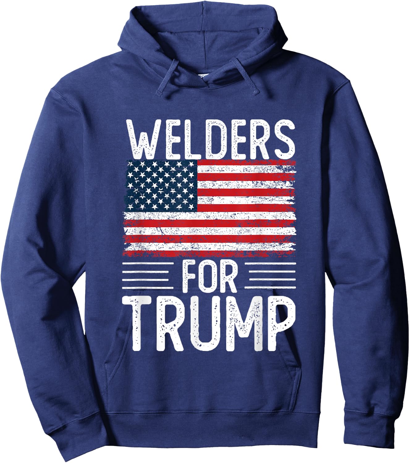 Welders For Trump 2024 Shirts President Election 2024 Hoodie - Hoodie | Navy