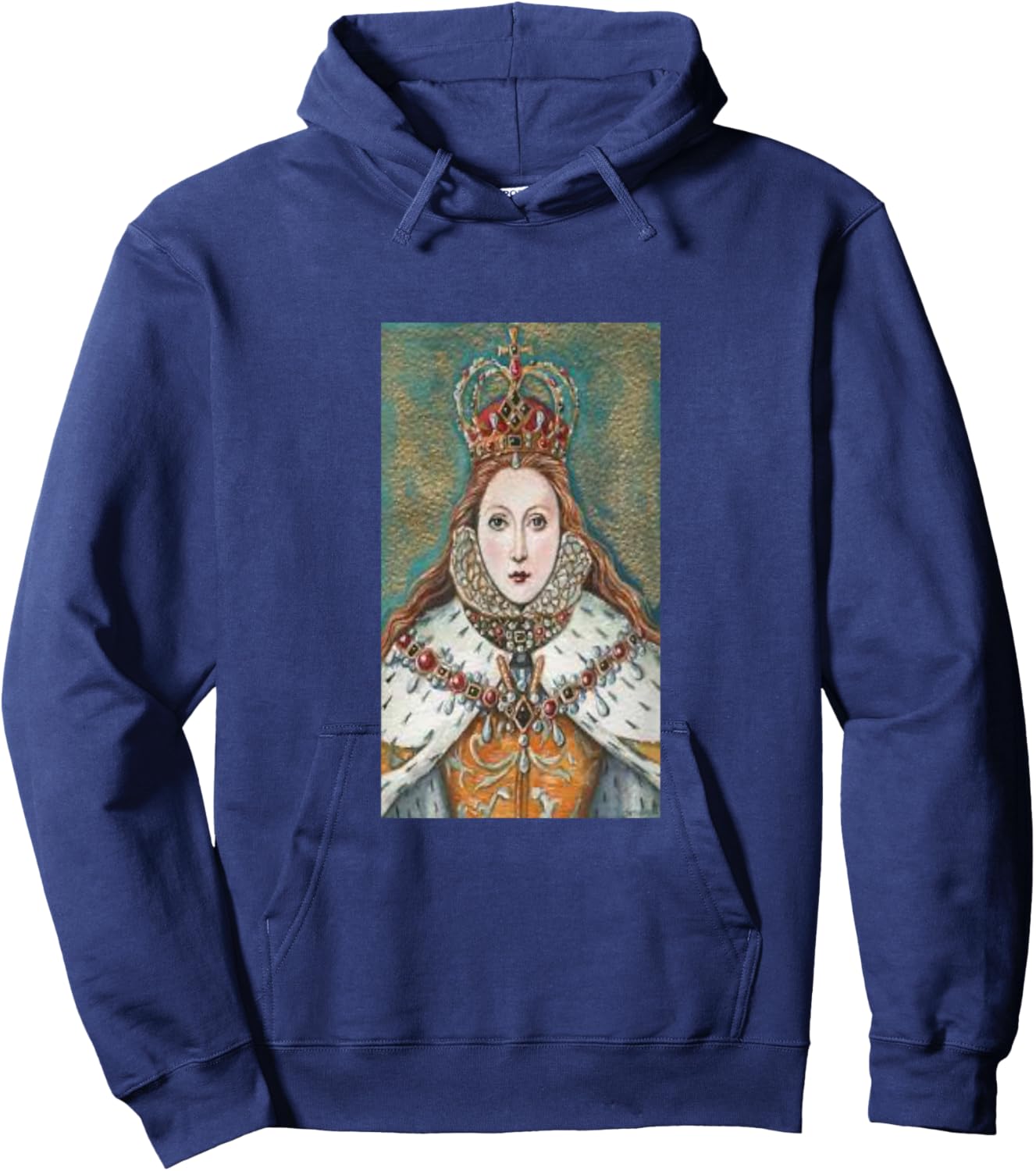 Mary Queen of Scots Tudor Famous Scottish Portrait Hoodie - Hoodie | Navy