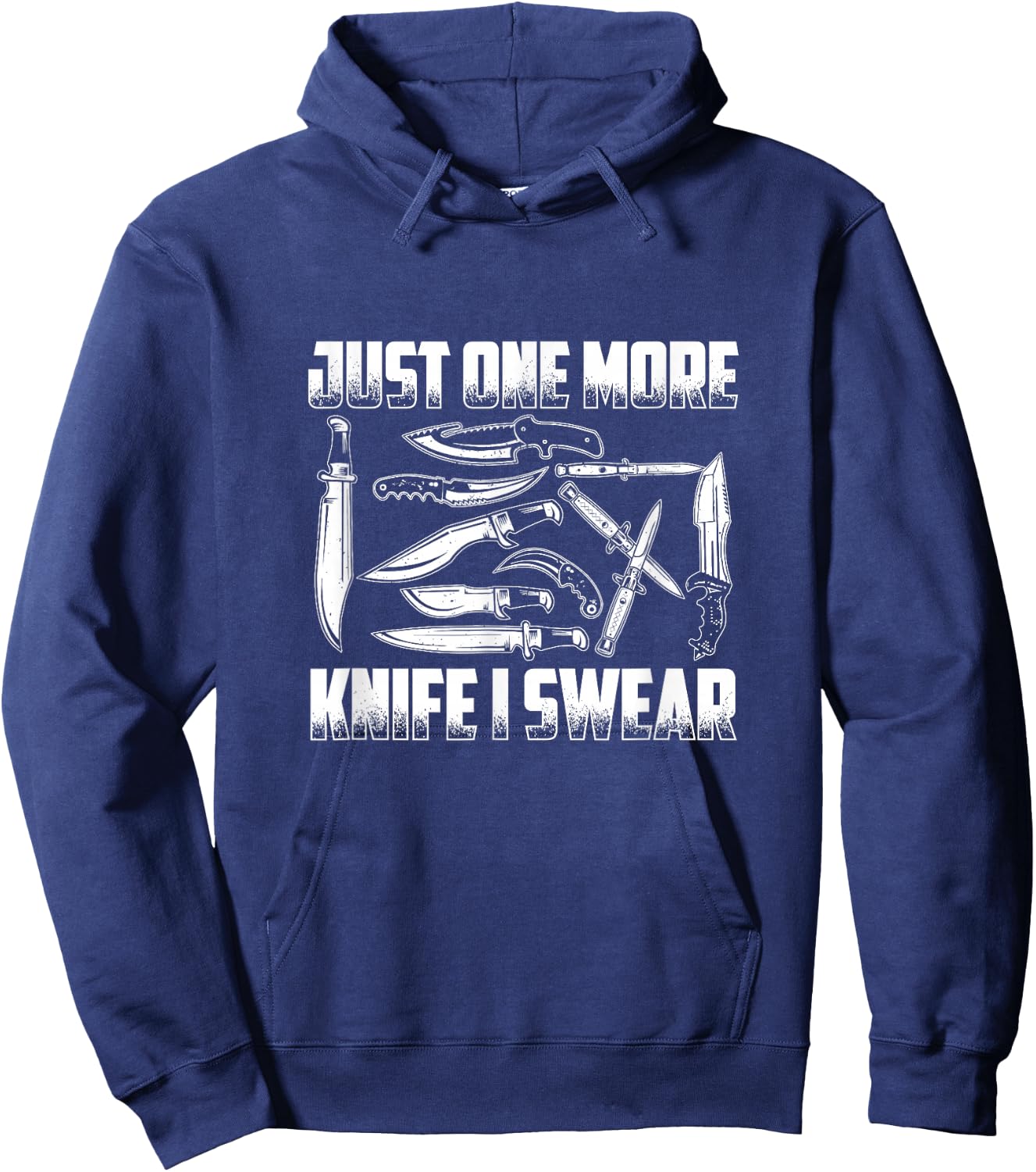 Just One More Knife - Knife Collector Hoodie - Hoodie | Navy