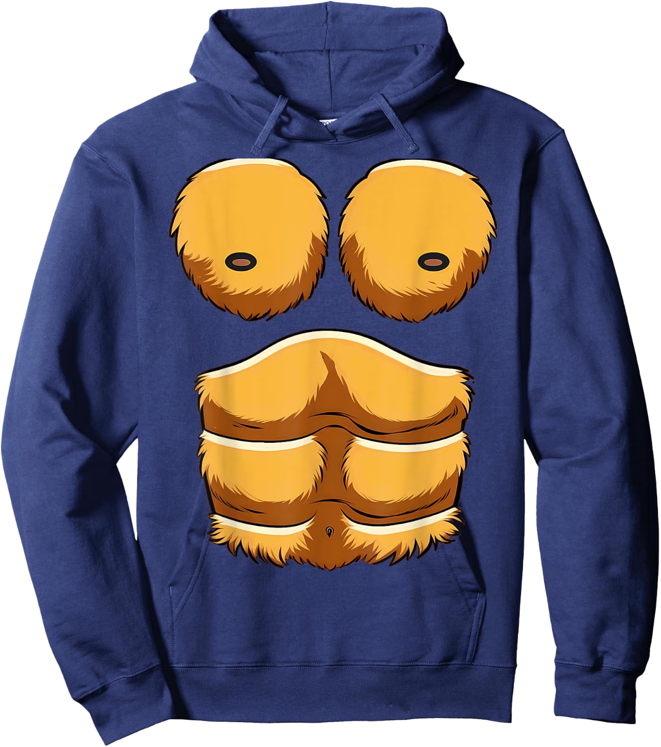 Monkey Gorilla Chest Halloween Costumes Hoodie - Hoodie | Navy
