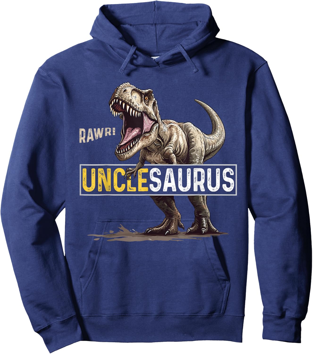 Uncle saurus T Rex Dino For Dinosaur Lover's Birthday Hoodie - Hoodie | Navy