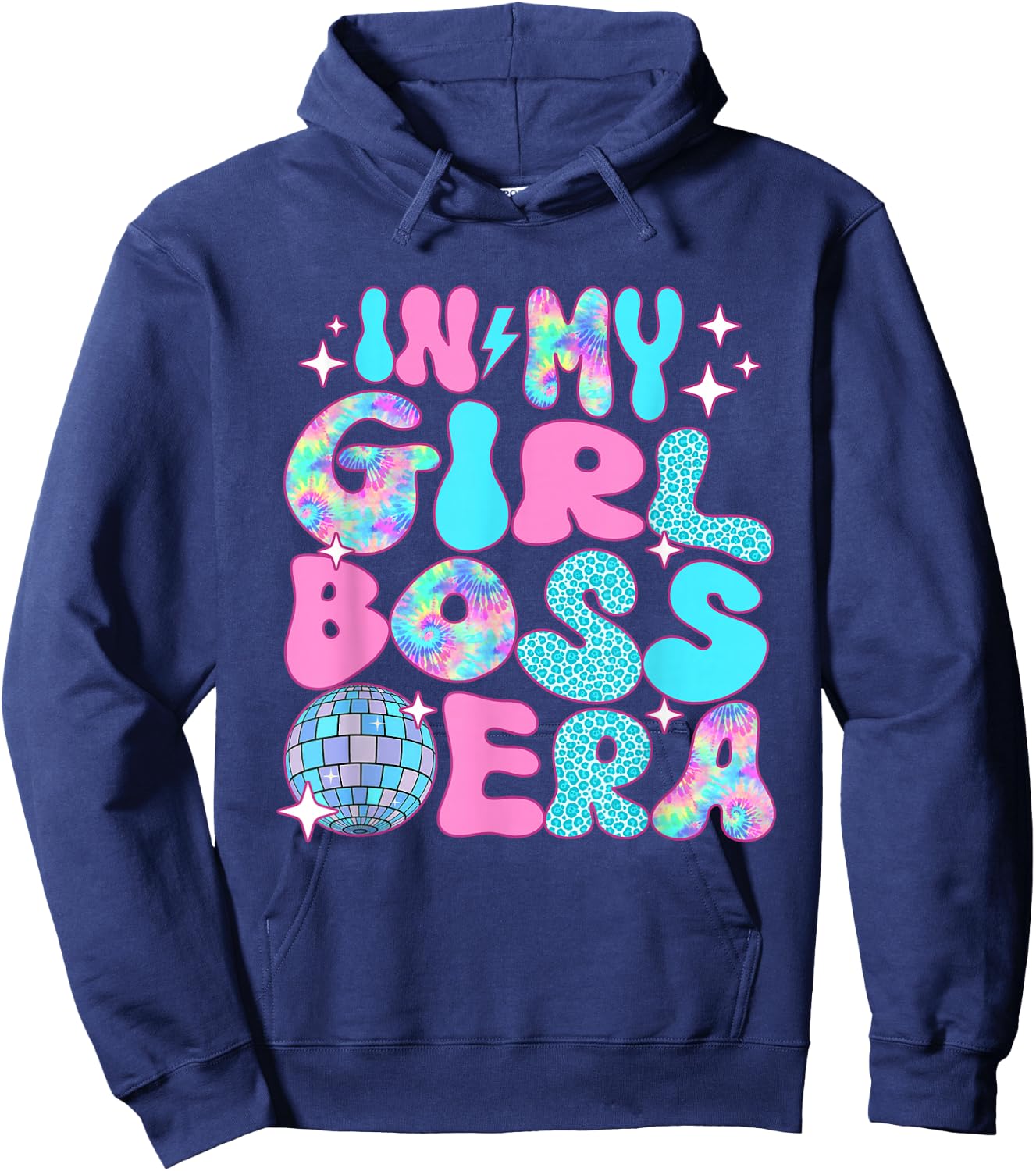 Disco In My Girl Boss Era Hoodie - Hoodie | Navy