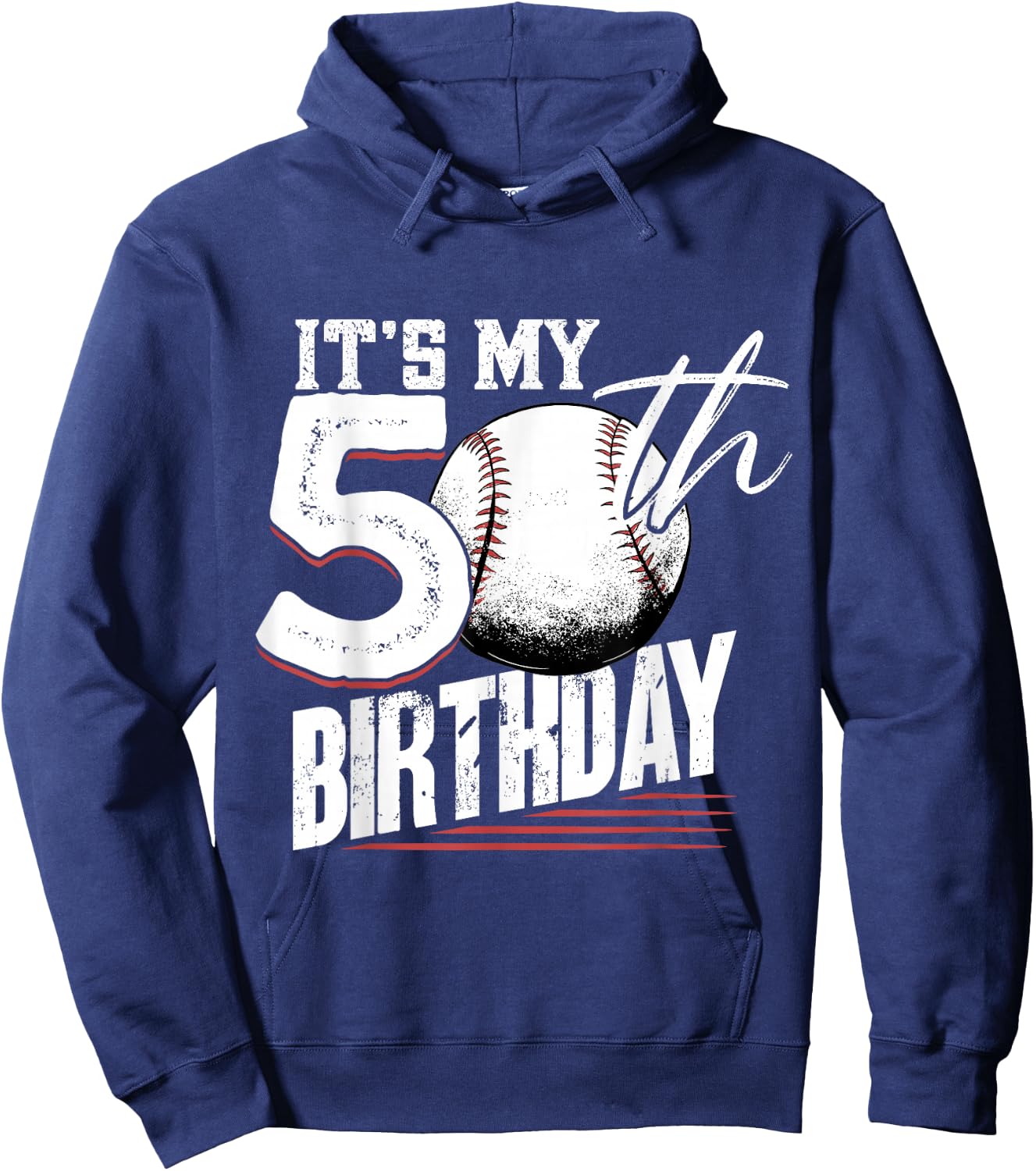 50 Years Old Vintage Baseball 50th Birthday Hoodie - Hoodie | Navy
