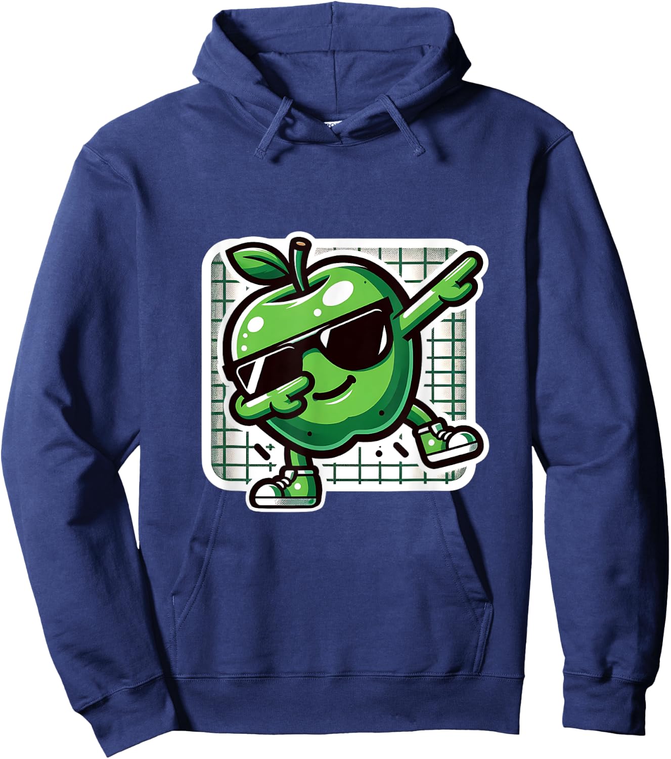 Funny Dab Apple Dancing Dabbing Fruit Meme Hoodie - Hoodie | Navy